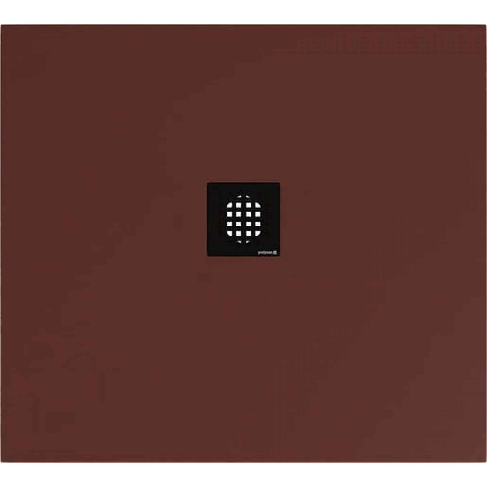 Sprchová vanička obdélníková Polysan Flexia 100x90 cm litý mramor hnědá 72925.71