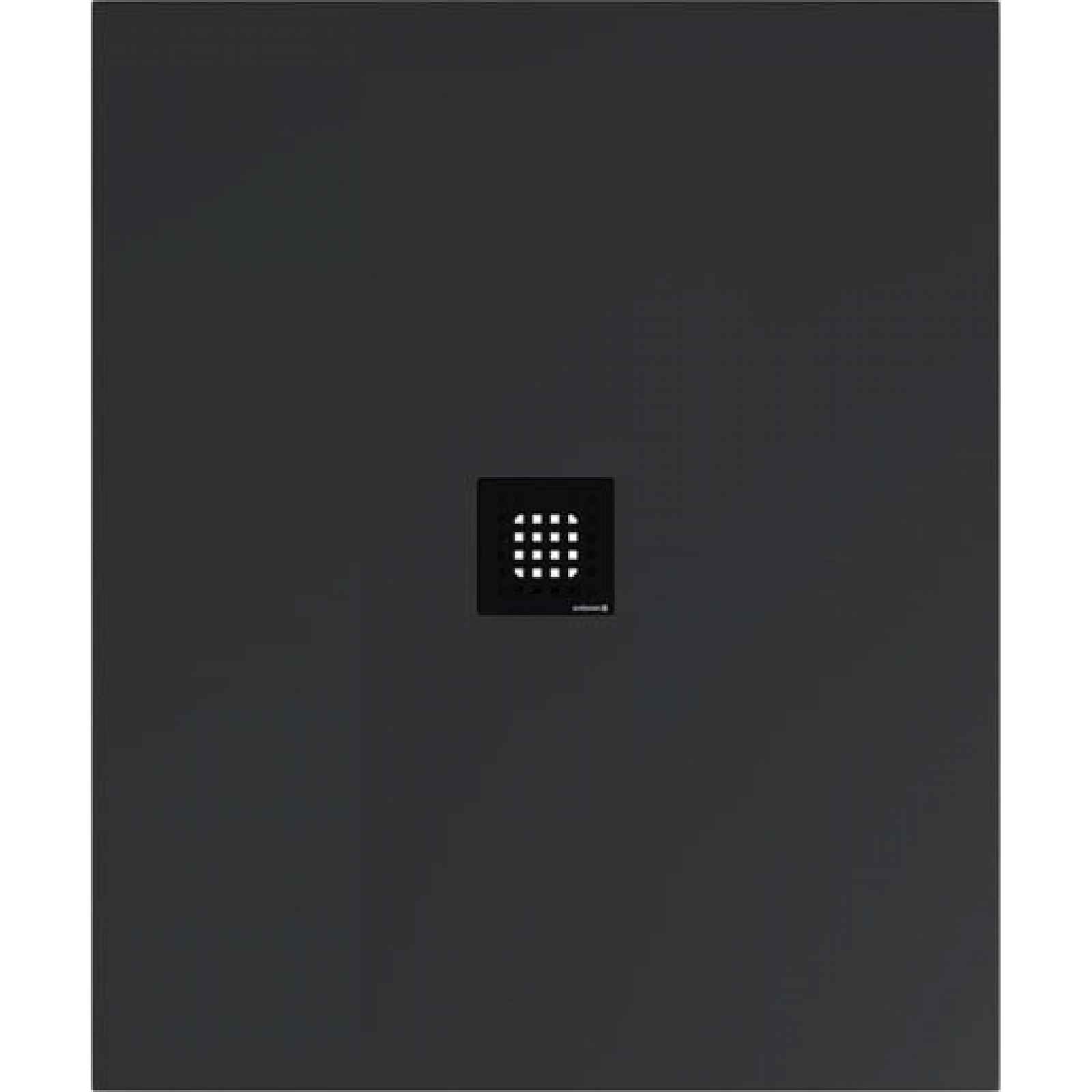 Sprchová vanička obdélníková Polysan Flexia 120x80 cm litý mramor antracit 77922.51