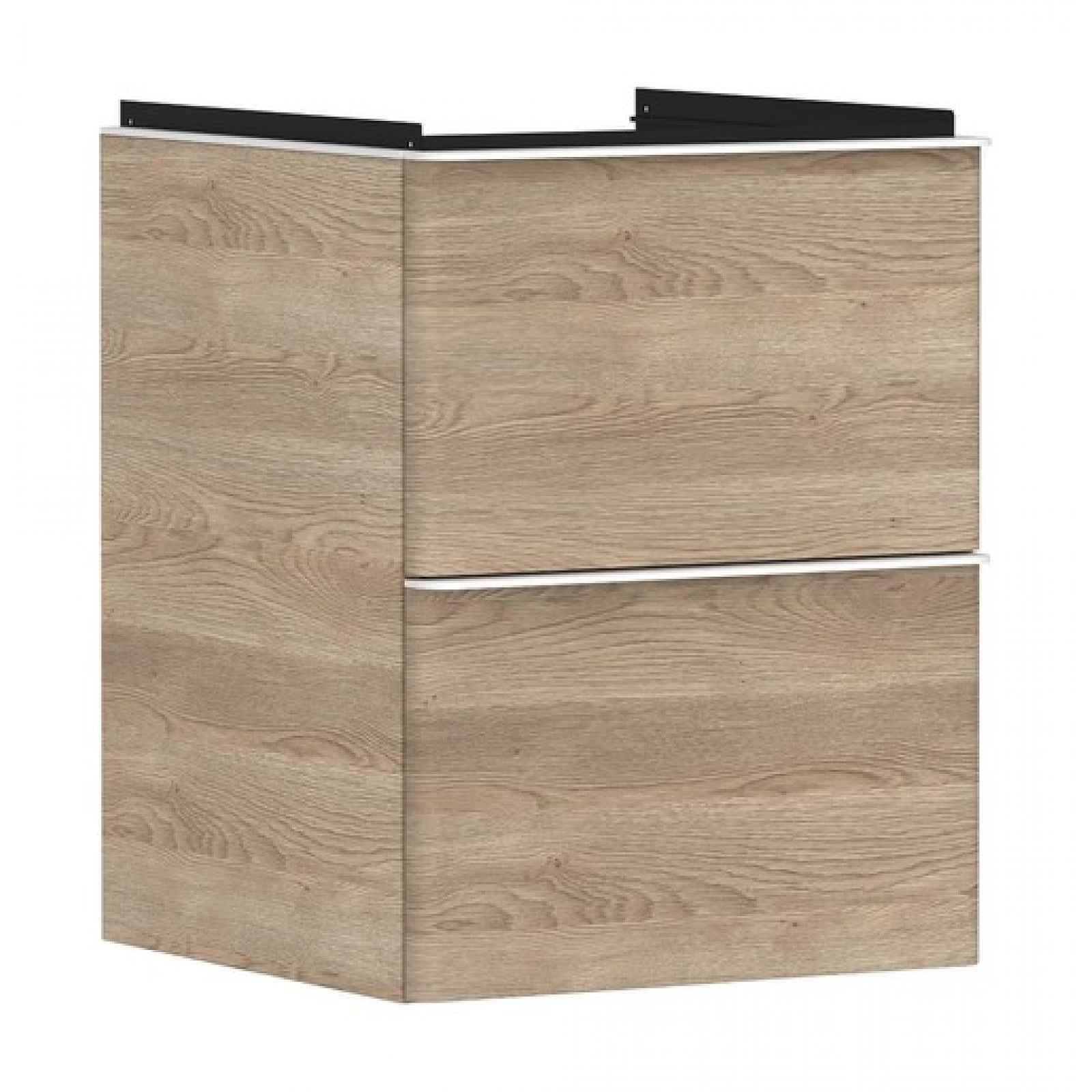Skříňka pod umyvadlo bez umyvadla Hansgrohe Xelu Q 48x62,5x47,5 cm přírodní dub 54021700