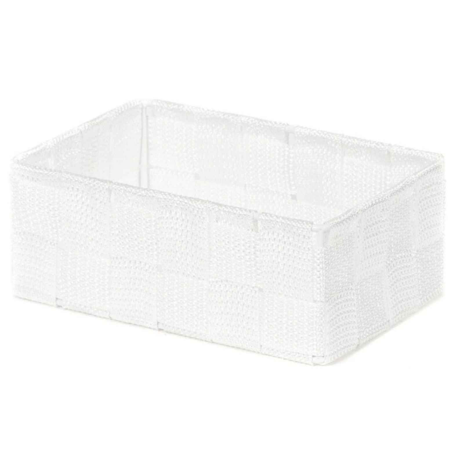 Compactor Úložný organizér do zásuvky Compactor TEX - košík M, 18 x 12 x 7 cm, bílý