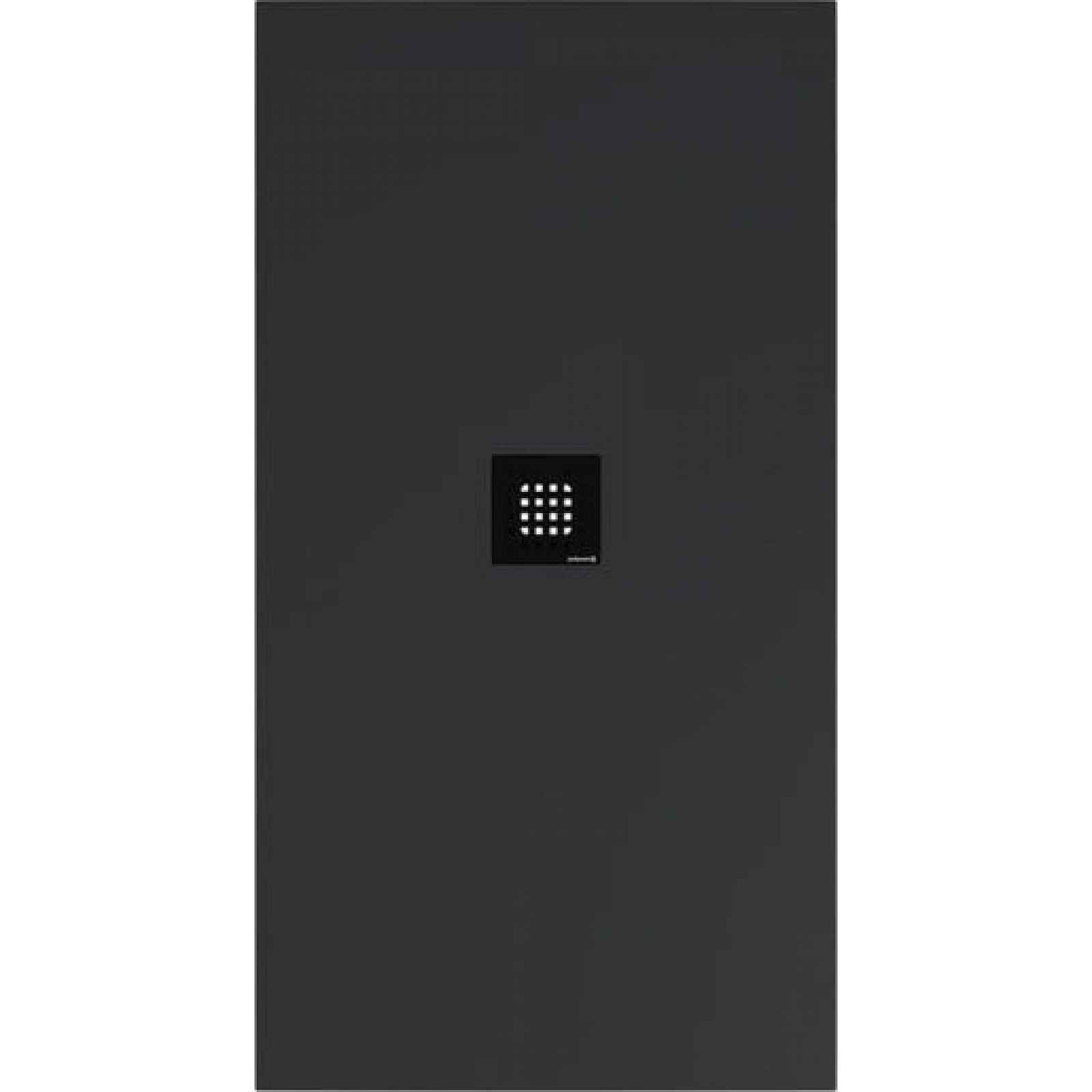 Sprchová vanička obdélníková Polysan Flexia 150x80 cm litý mramor antracit 72901.51
