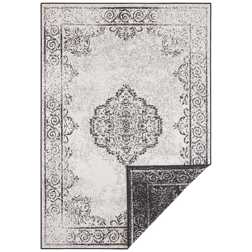 Černo-krémový venkovní koberec Bougari Cebu, 200 x 290 cm