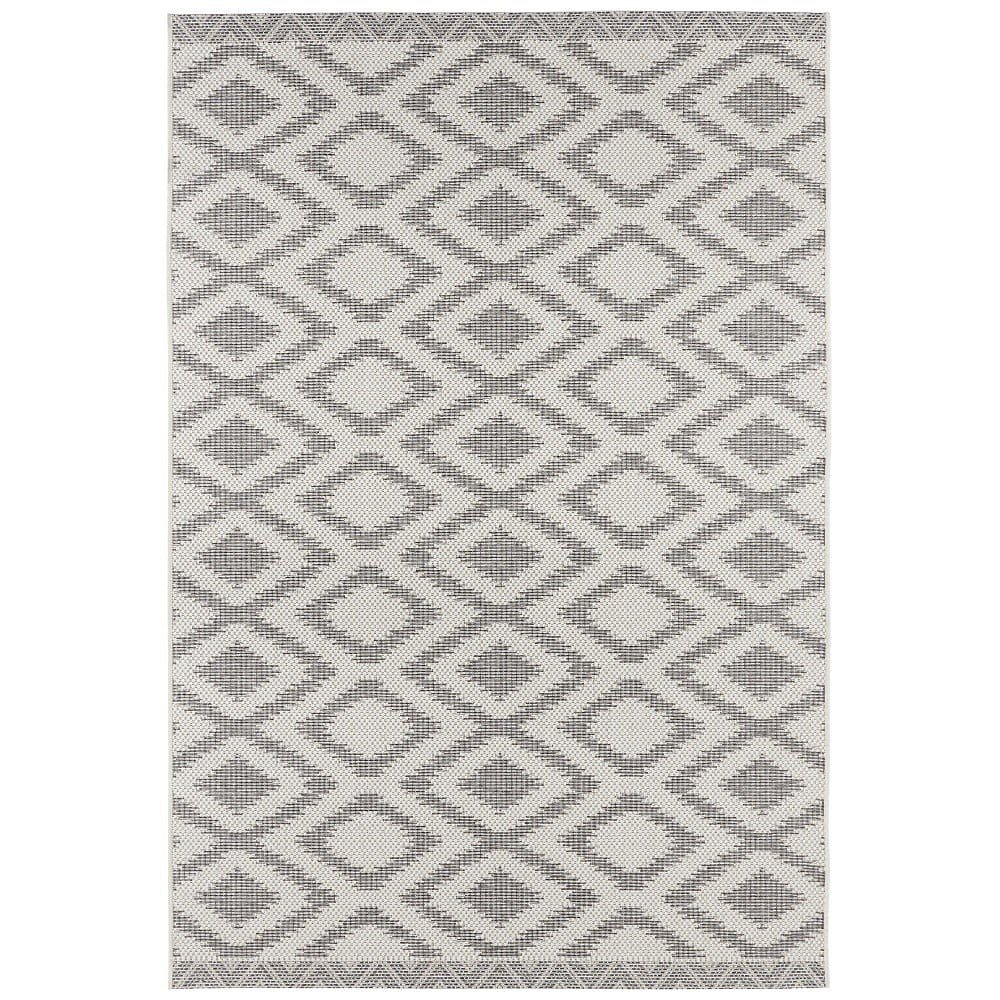 Šedo-krémový venkovní koberec Bougari Isle, 140 x 200 cm