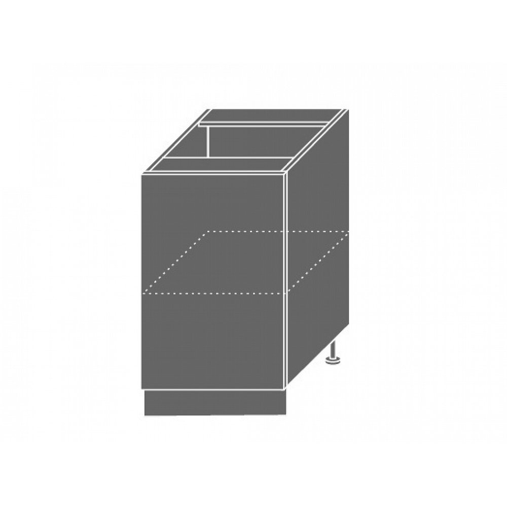 TITANIUM, skříňka dolní D1D 50, korpus: lava, barva: fino bílé