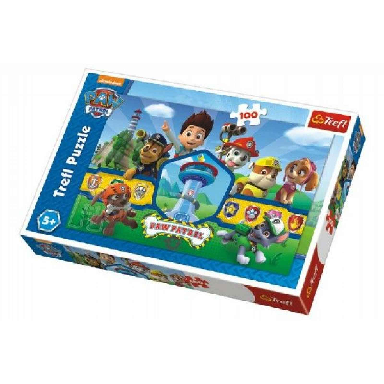 Puzzle Paw Patrol/Tlapoková patrola 100 dílků 41x27,5cm v krabici 29x20x4cm