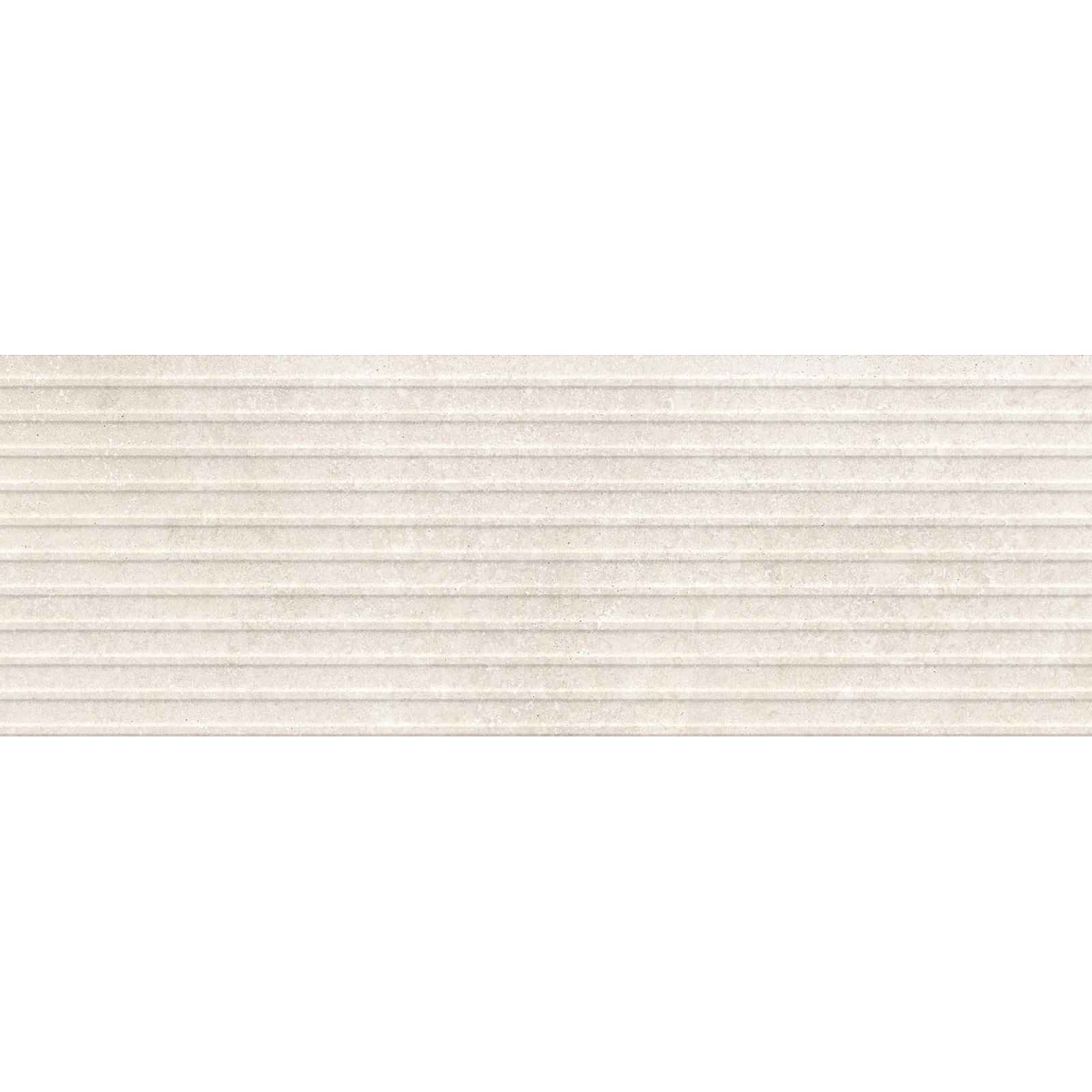 Obklad Ragno Travertino bianco 3D cross cut 40x120 cm reliéfní RCUM (bal.1,440 m2)