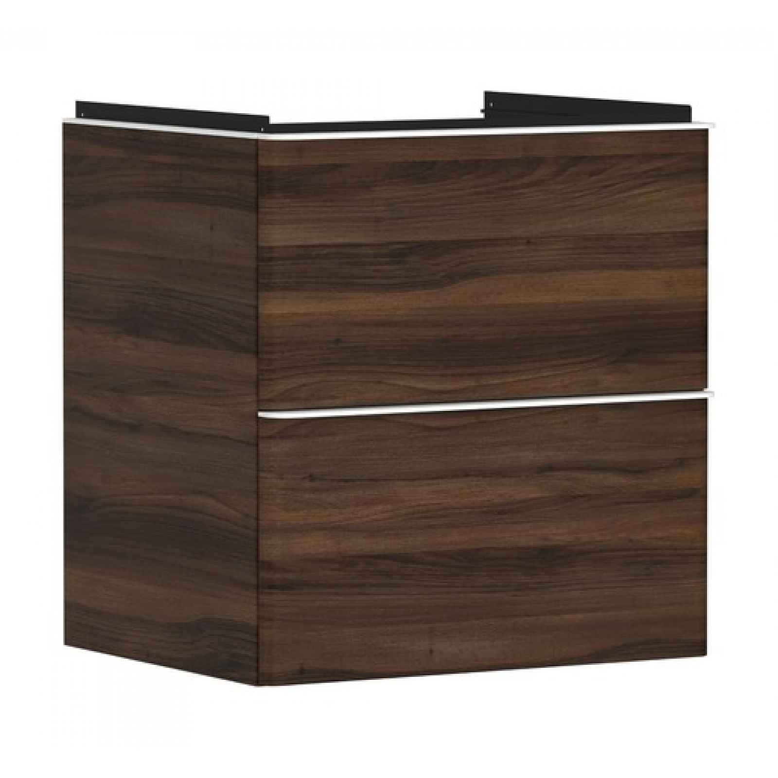 Skříňka pod umyvadlo bez umyvadla Hansgrohe Xelu Q 58x62,5x47,5 cm tmavý ořech 54026700