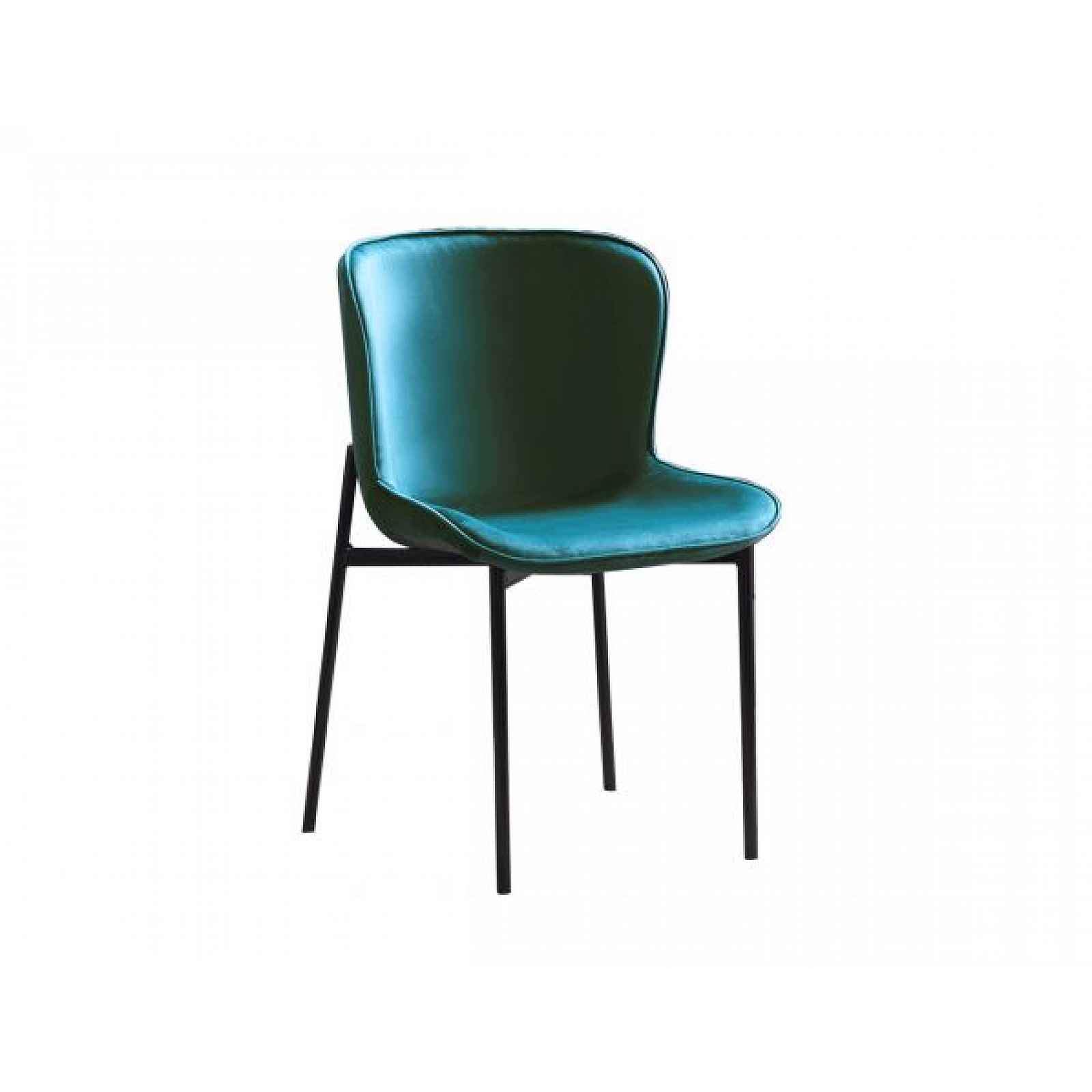 Jídelní židle, smaragdová Velvet látka, ADENA