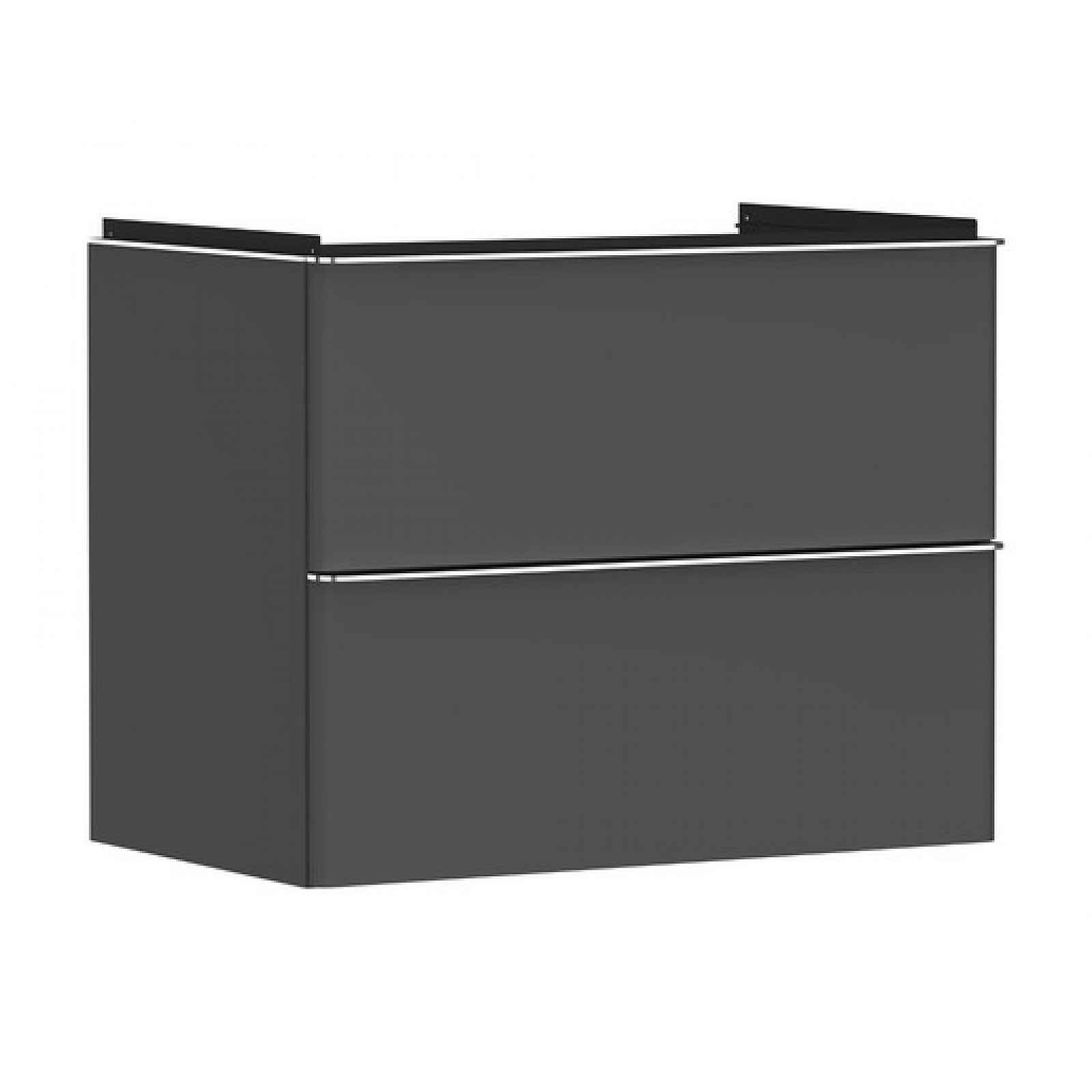 Skříňka pod umyvadlo bez umyvadla Hansgrohe Xelu Q 78x62,5x47,5 cm šedá matná 54028000
