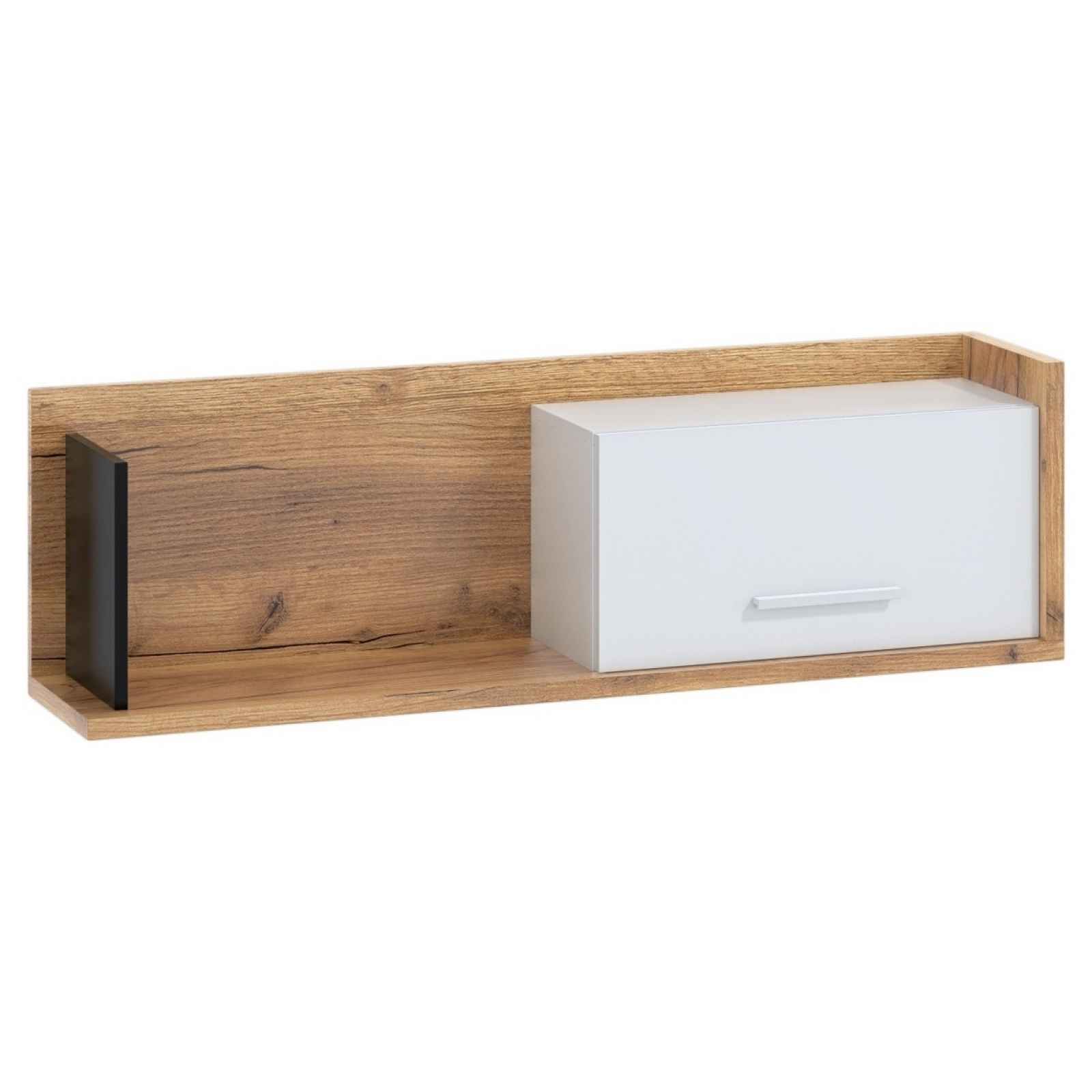 Box 11 – Skříňka závěsná 1D, craft zlatý/bílá/černá