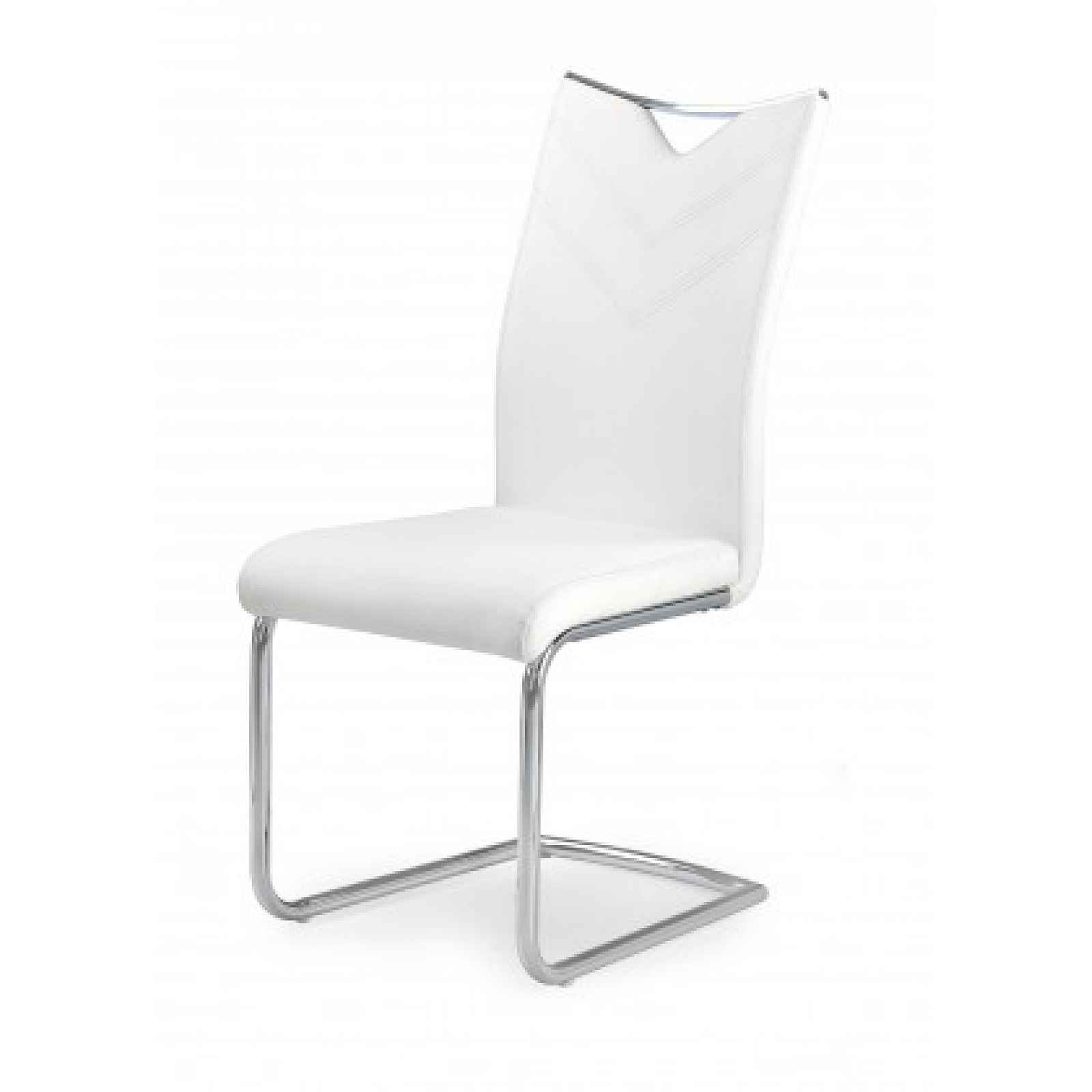 Jídelní židle (bílá, stříbrná)