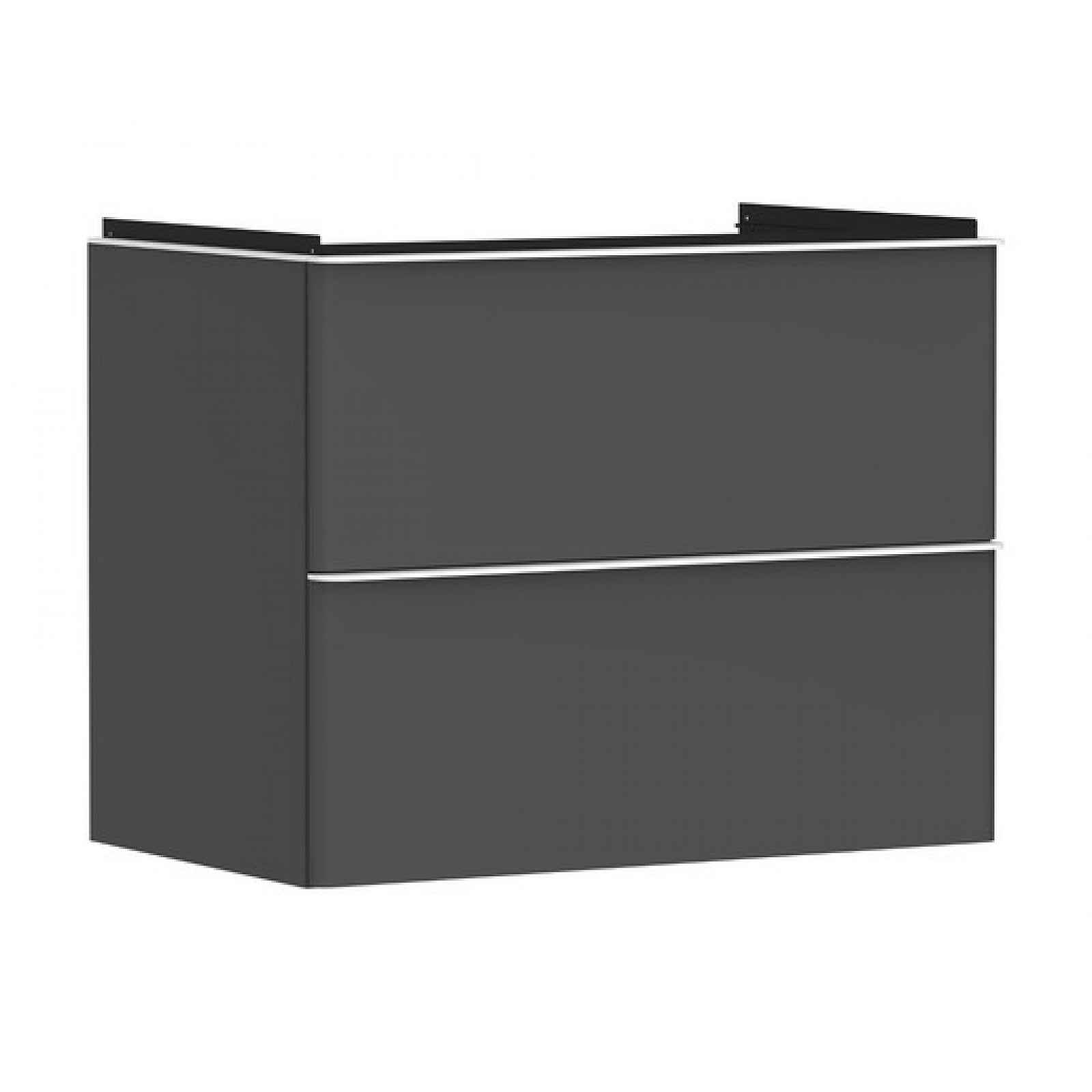 Skříňka pod umyvadlo bez umyvadla Hansgrohe Xelu Q 78x62,5x47,5 cm šedá matná 54028700
