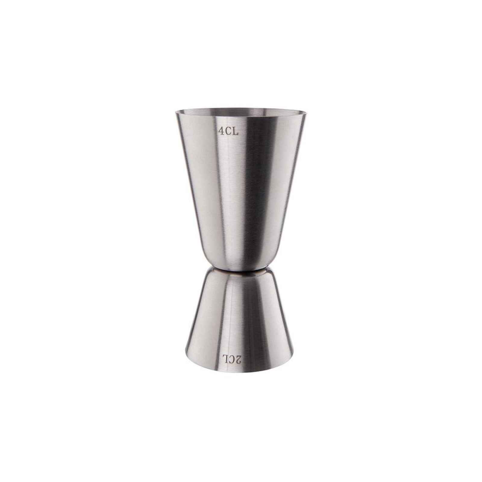 Butlers MANHATTAN Barová odměrka 2cl/4cl - stříbrná