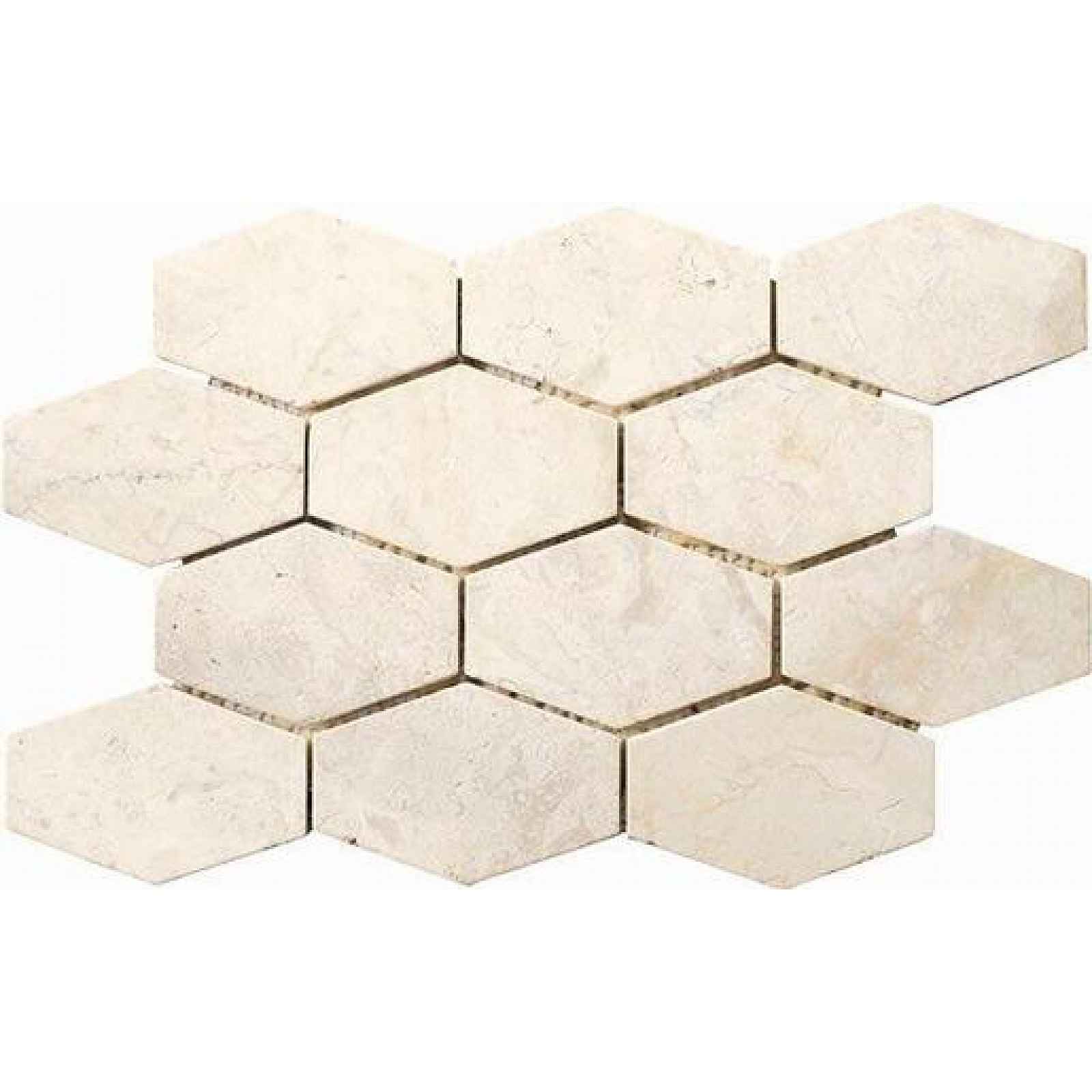 Mozaika Mosavit Hexagonal beige 25x37 cm mat KANAWA (bal.0,830 m2)
