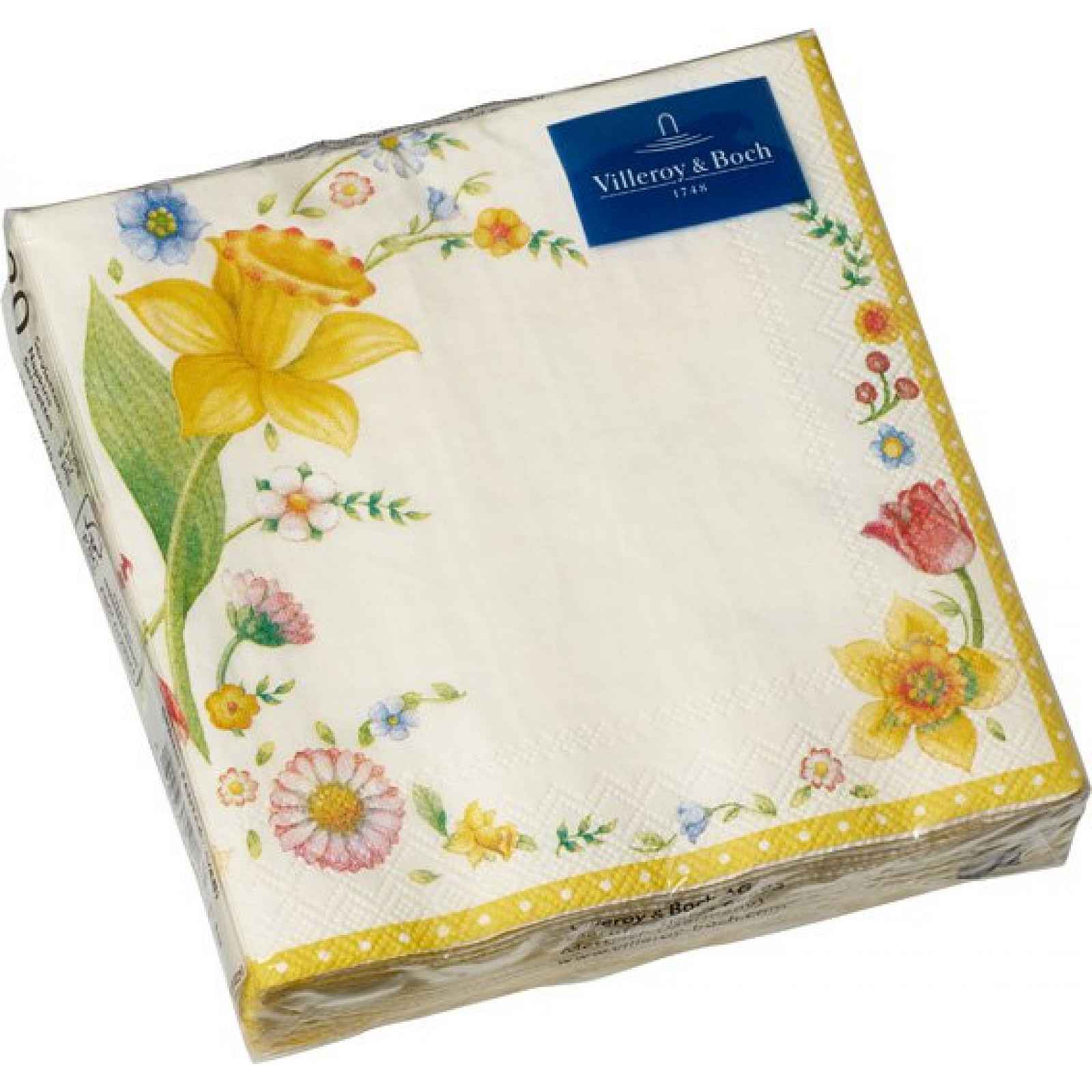 Villeroy & Boch Easter Accessories ubrousky s květinovým motivem, 25 x 25 cm