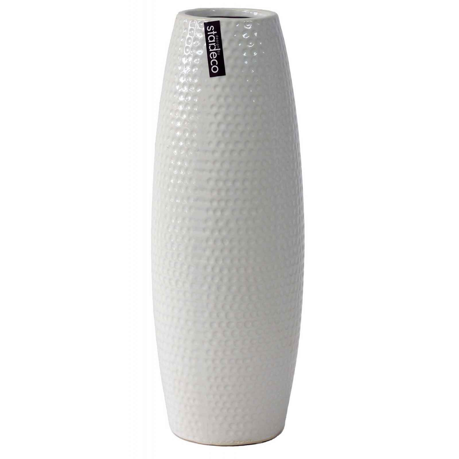 Váza Amber 33 cm, bílá