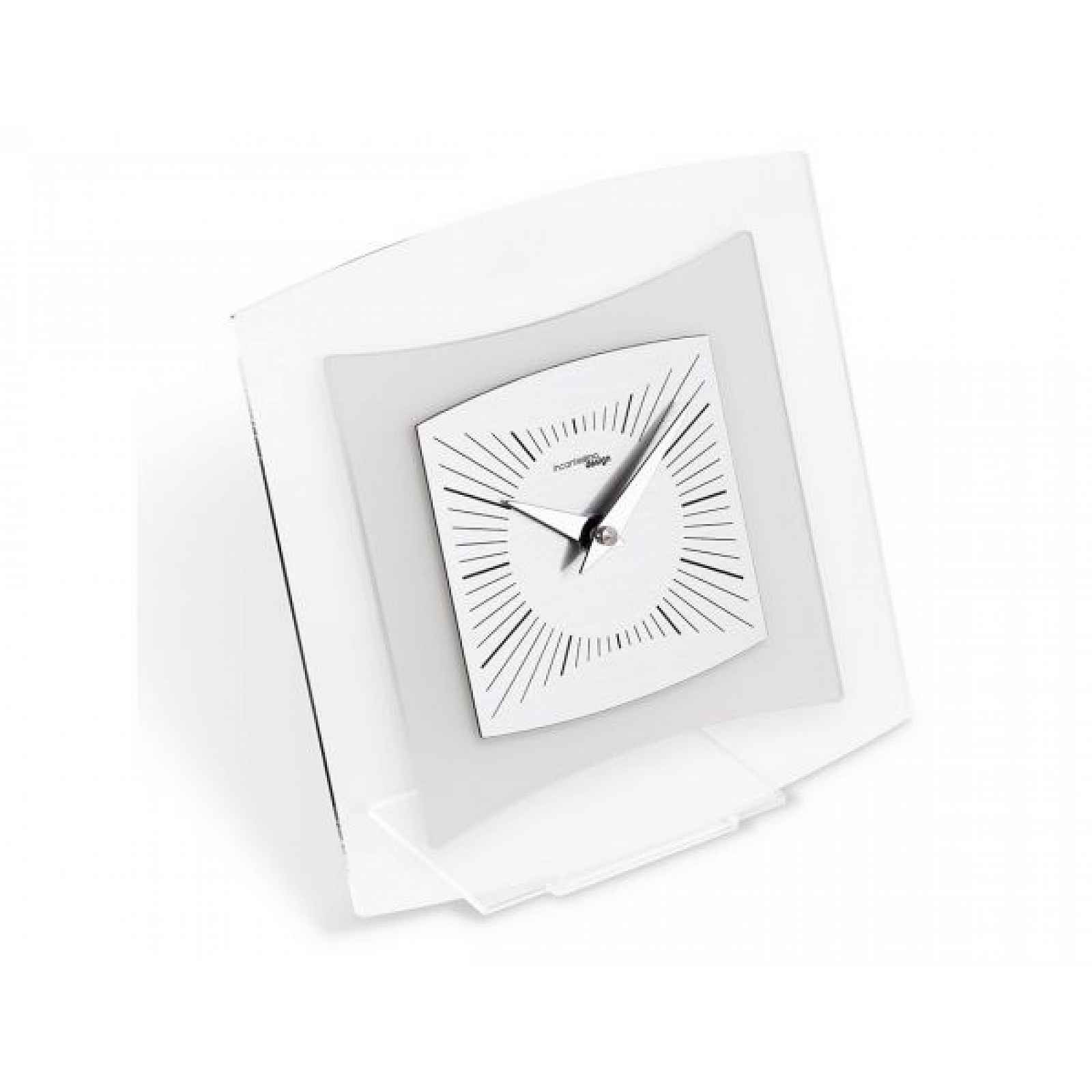 Designové stolní hodiny I805M chrome IncantesimoDesign 20cm