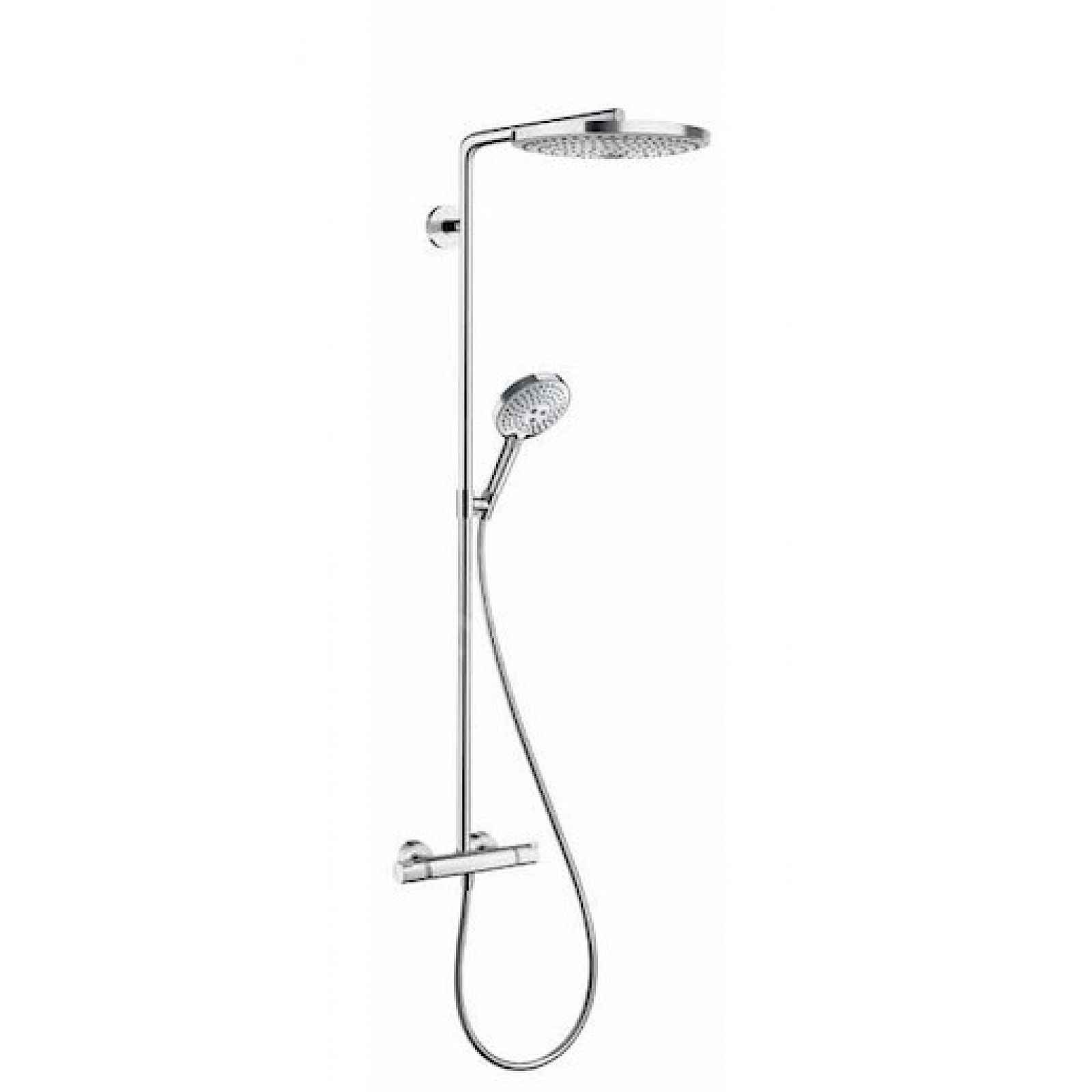 Sprchový systém Hansgrohe Raindance Select S na stěnu s termostatickou baterií chrom 27133000