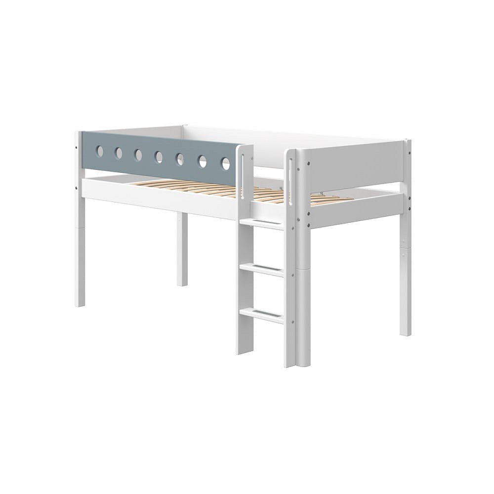 Modro-bílá dětská postel Flexa White, výška 120 cm