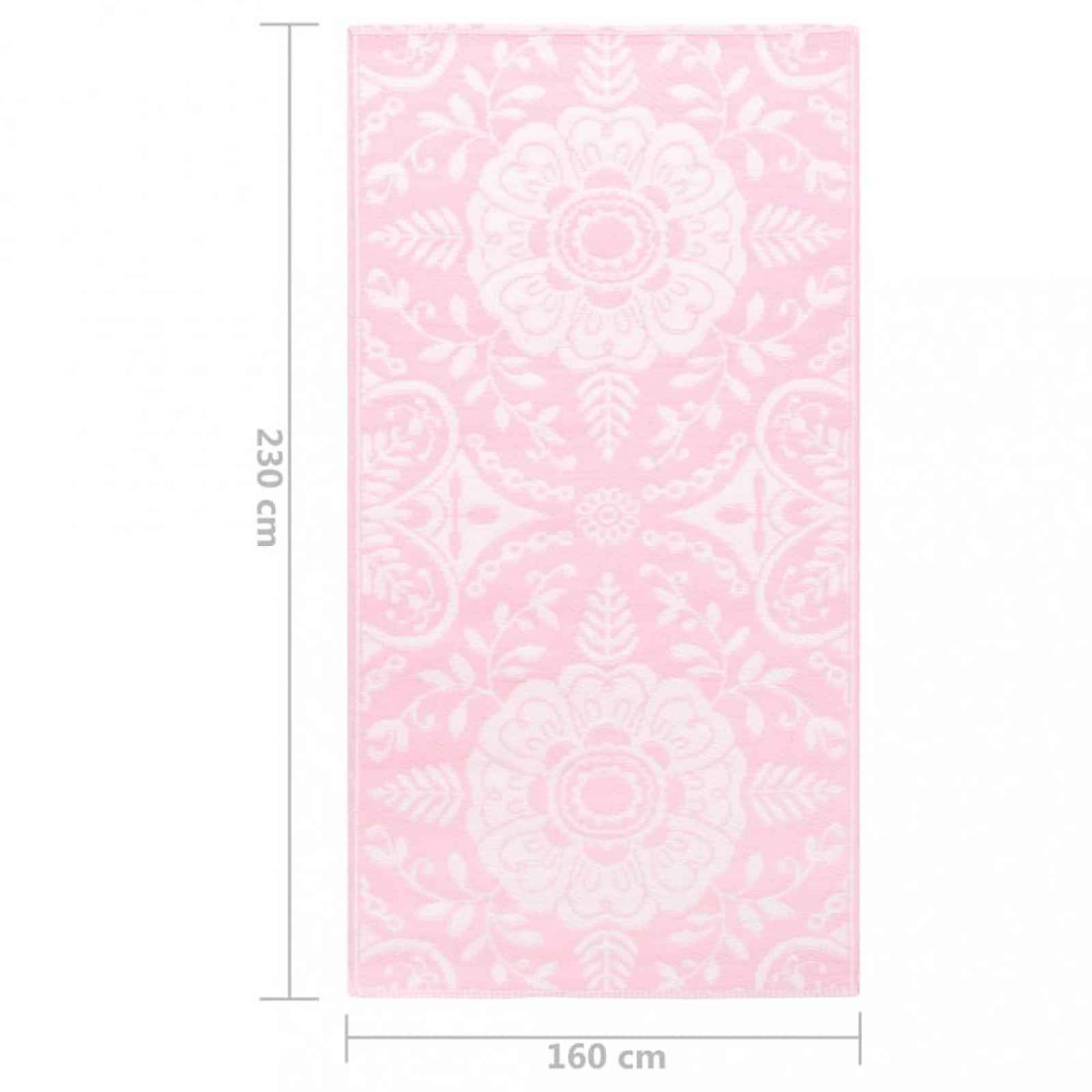 Venkovní koberec růžová PP Dekorhome 160x230 cm