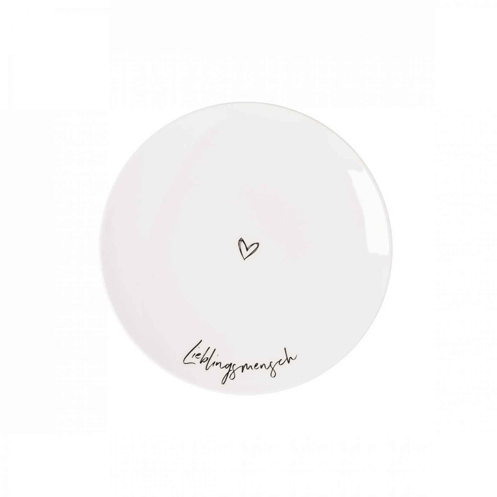 Villeroy & Boch Dezertní talíř Statement "Lieblingsmensch", Ø 21,2 cm 10-1621-6150