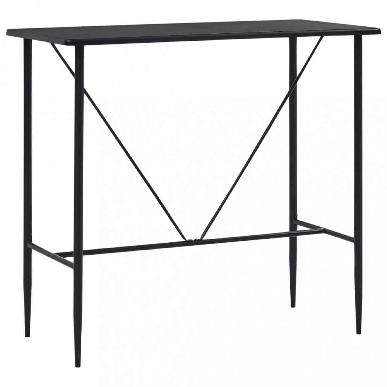 Barový stůl 120x60 cm Černá