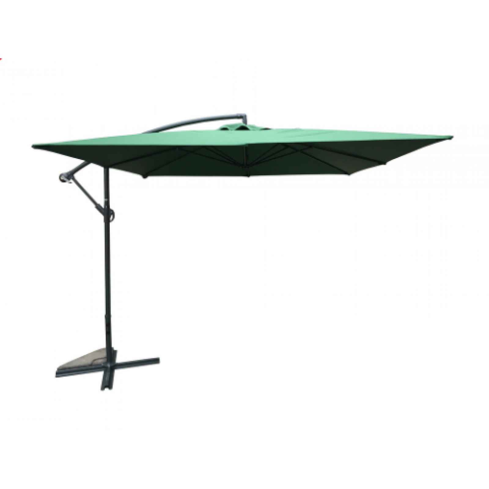 Rojaplast 8080 Čtvercový slunečník boční zelený 270 x 270 cm