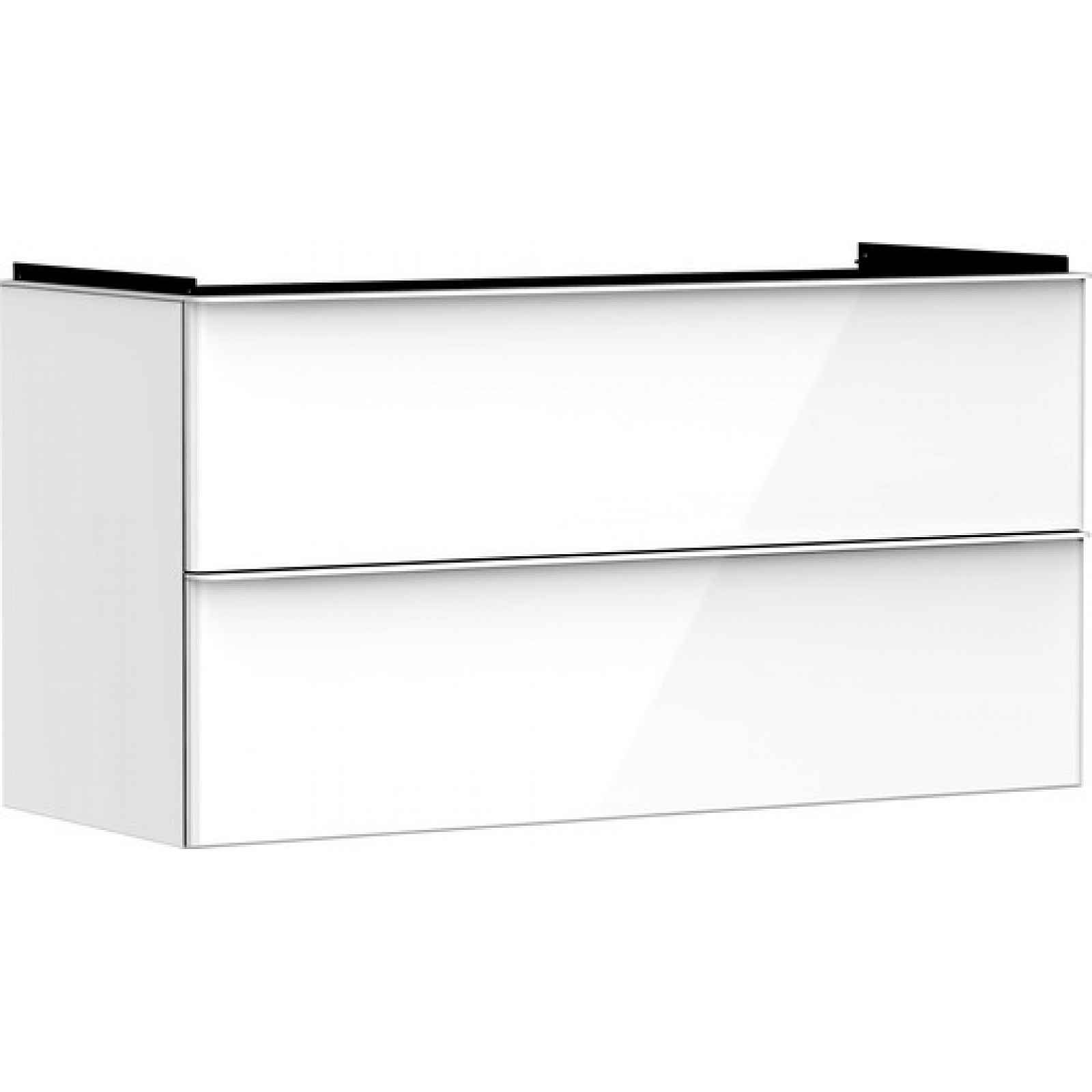 Skříňka pod umyvadlo bez umyvadla Hansgrohe Xelu Q 118x62,5x47,5 cm bílá lesklá 54035700