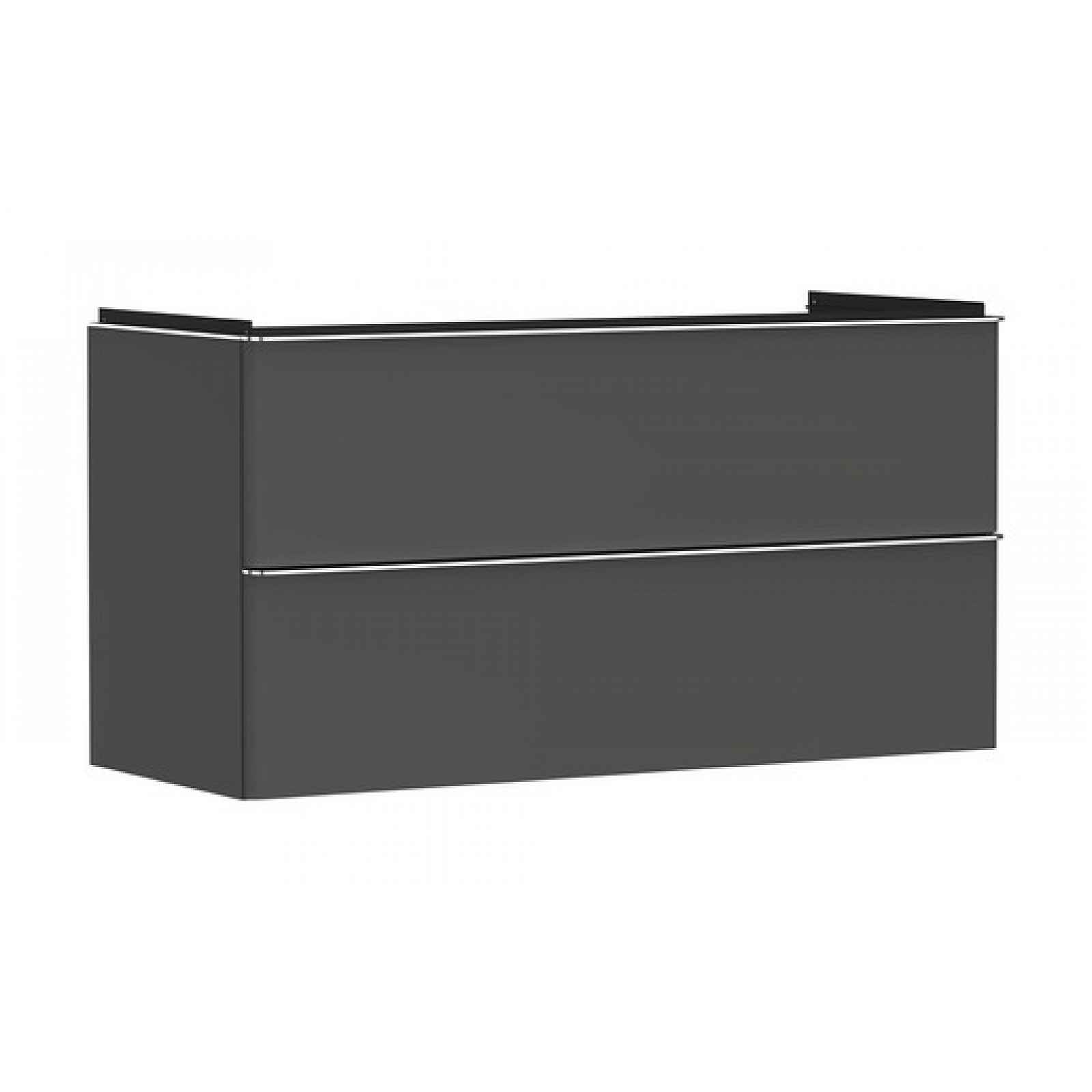 Skříňka pod umyvadlo bez umyvadla Hansgrohe Xelu Q 118x62,5x47,5 cm šedá matná 54036000