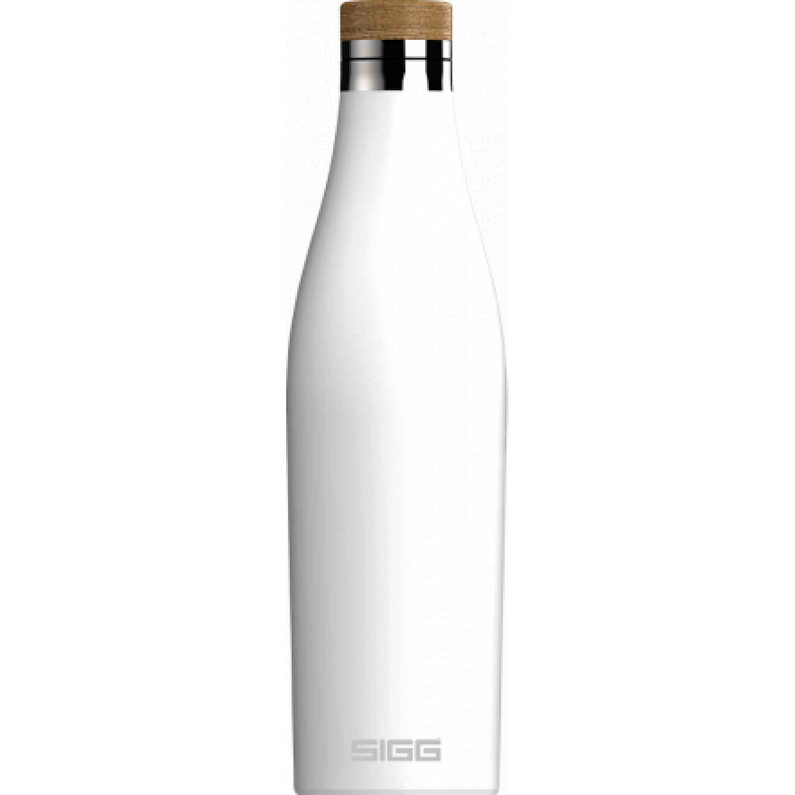 SIGG dvoustěnná nerezová láhev na vodu Meridian, bílá, 0,5 l