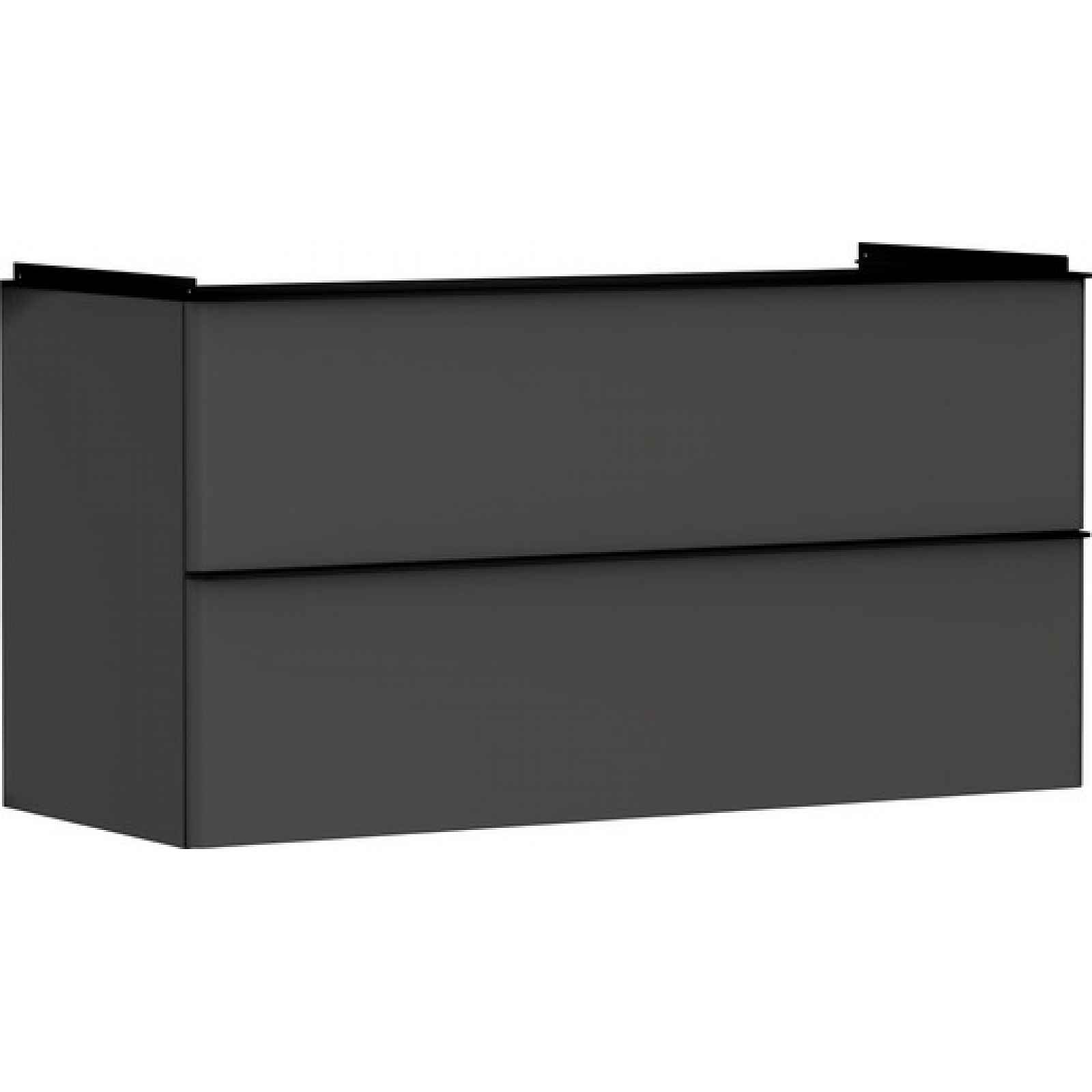 Skříňka pod umyvadlo bez umyvadla Hansgrohe Xelu Q 118x62,5x47,5 cm šedá matná 54036670