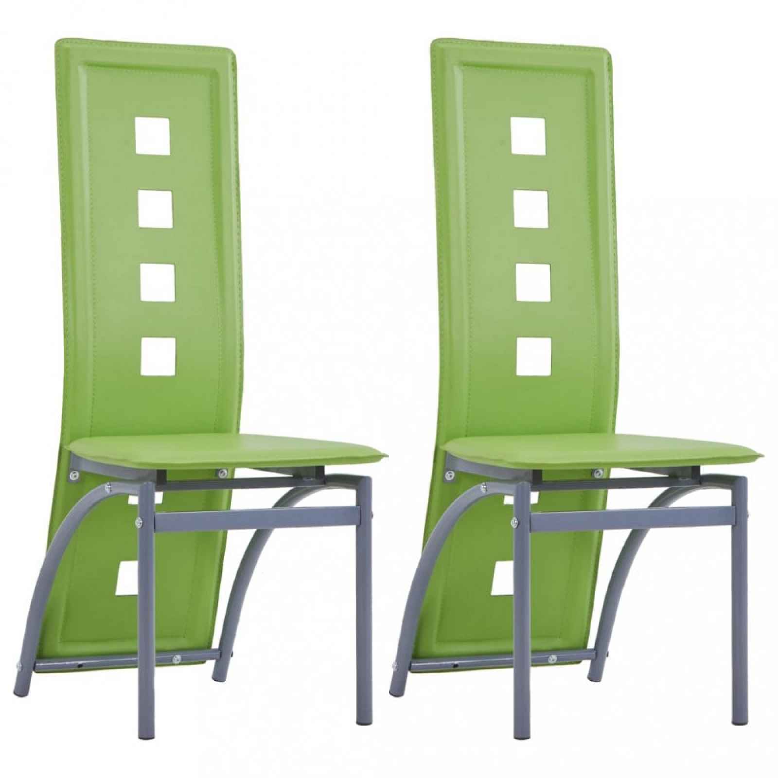 Jídelní židle 2 ks umělá kůže Modrá