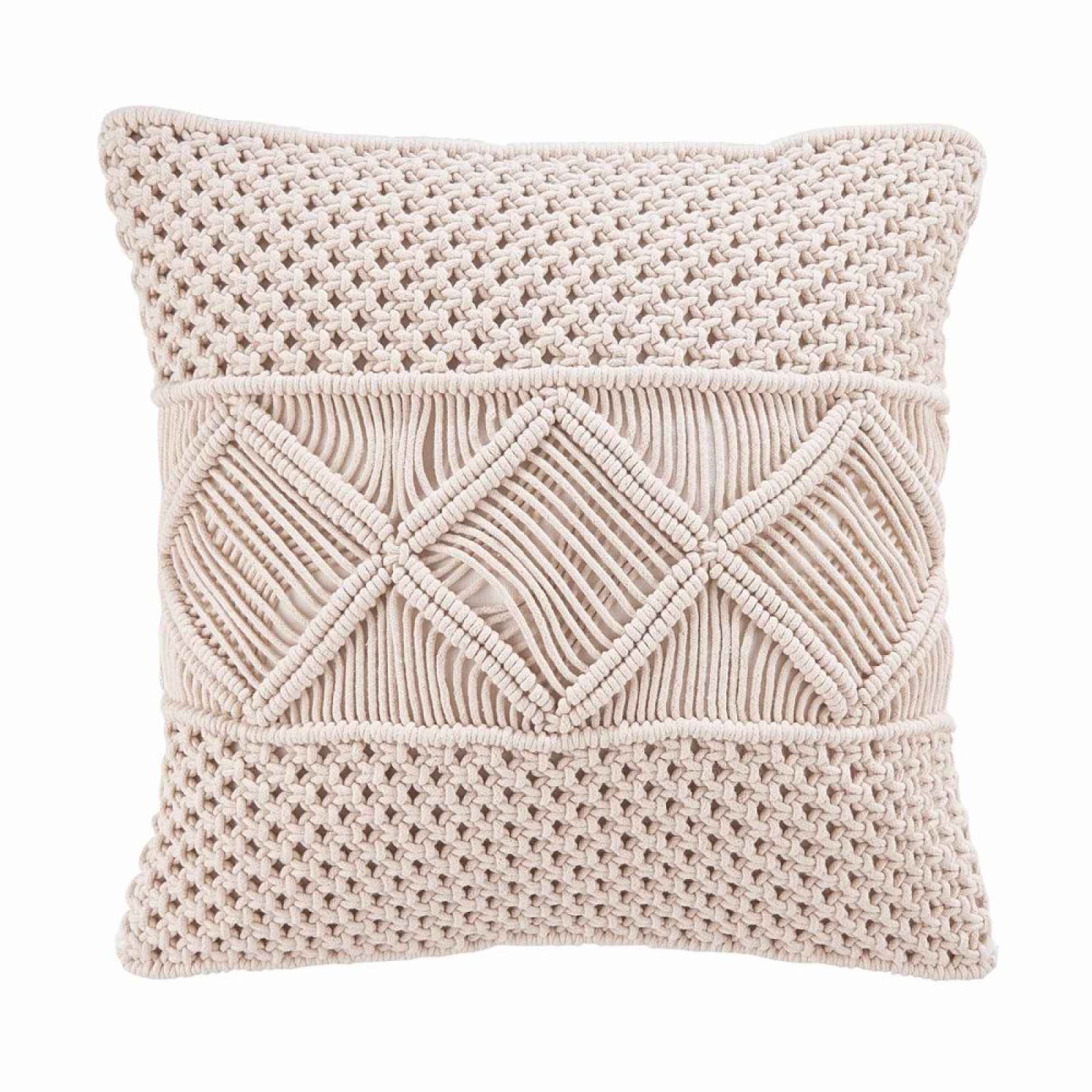 Butlers MACRAMÉ Polštář kosočtverce 45 x 45 cm
