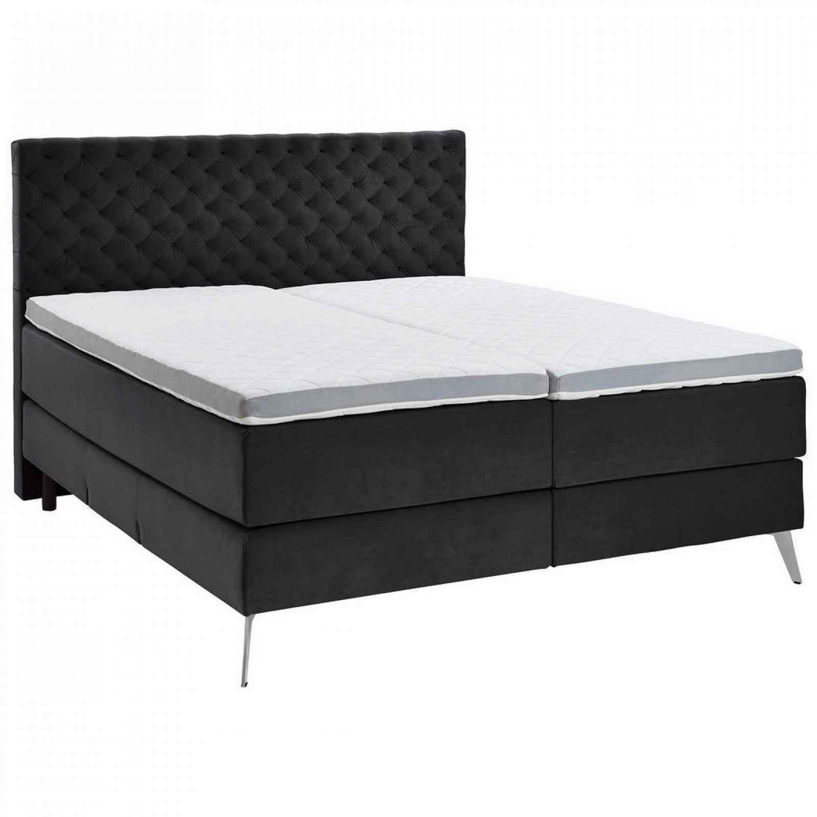 Visionight POSTEL BOXSPRING, 180/200 cm, textil, antracitová - Postele boxspring - 000101021601