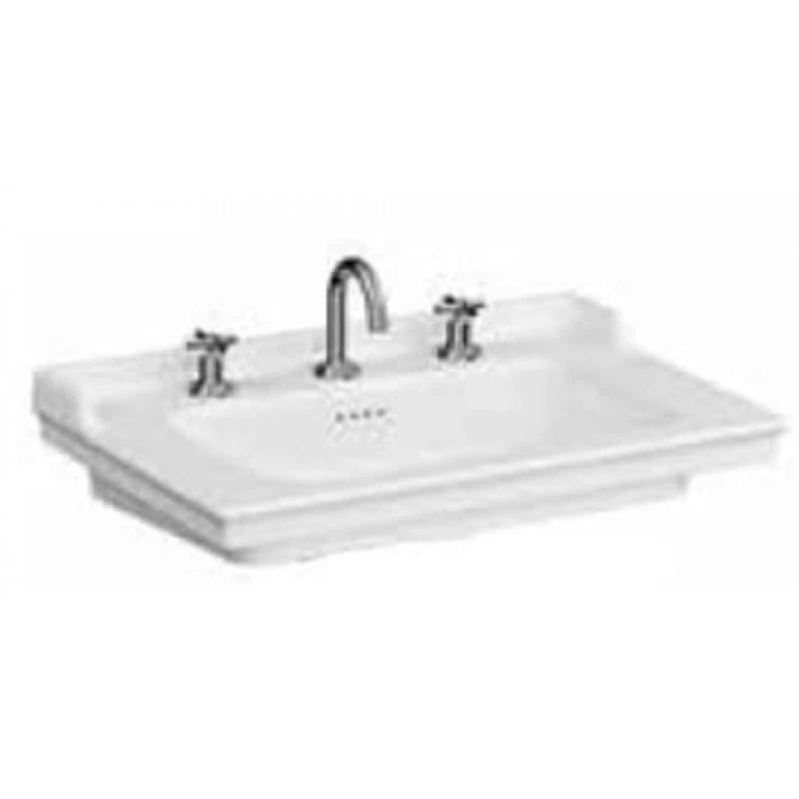 Vitra Valarte 80 cm Umyvadlo Bílé 7802-003-0033