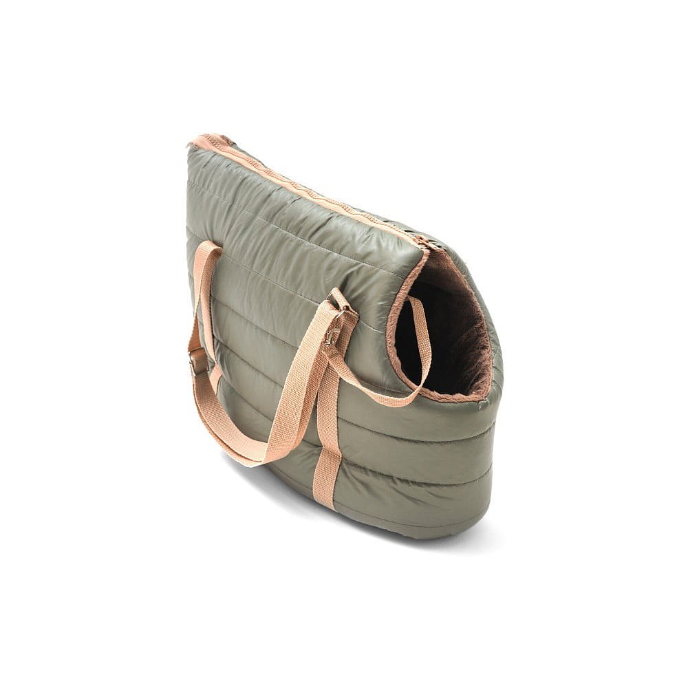 Olivově zelená cestovní taška pro psa Marendog Olive, 18 x 42 x 33 cm