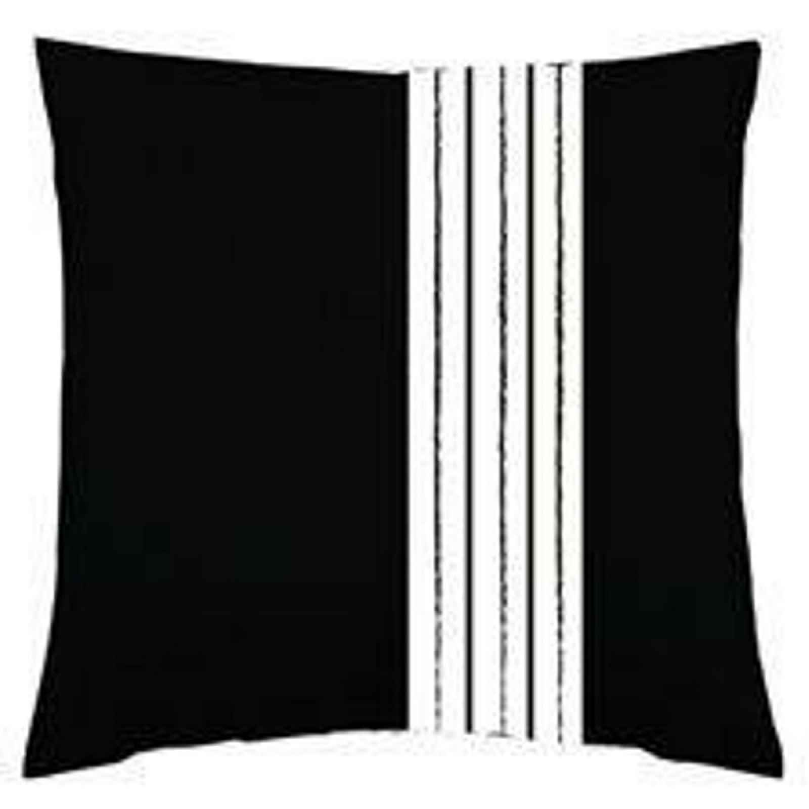 Dekorační Polštář Stripe, 45/45cm, Černá