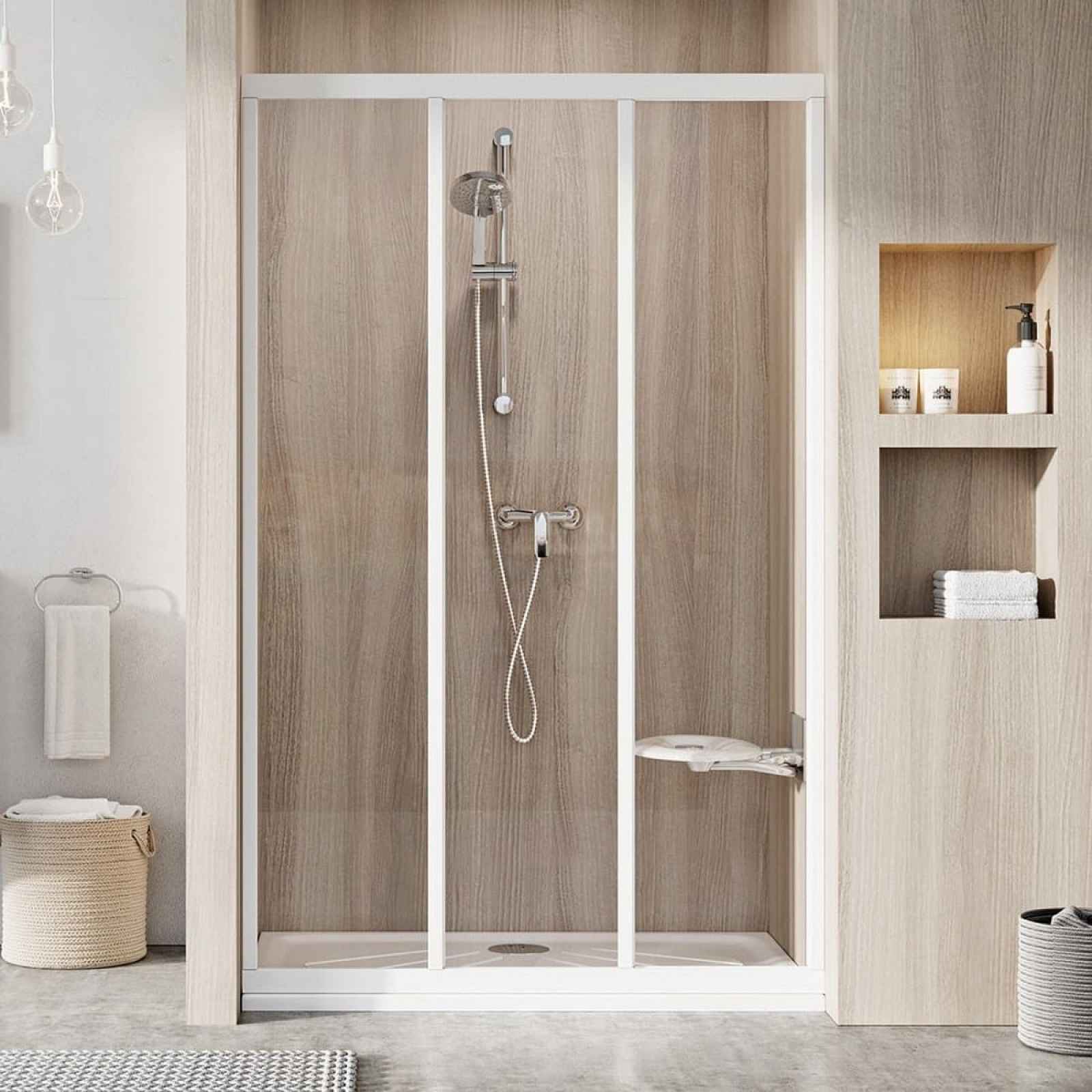 Sprchové dveře Walk-In / dveře 80 cm Ravak Supernova 00V401R2Z1