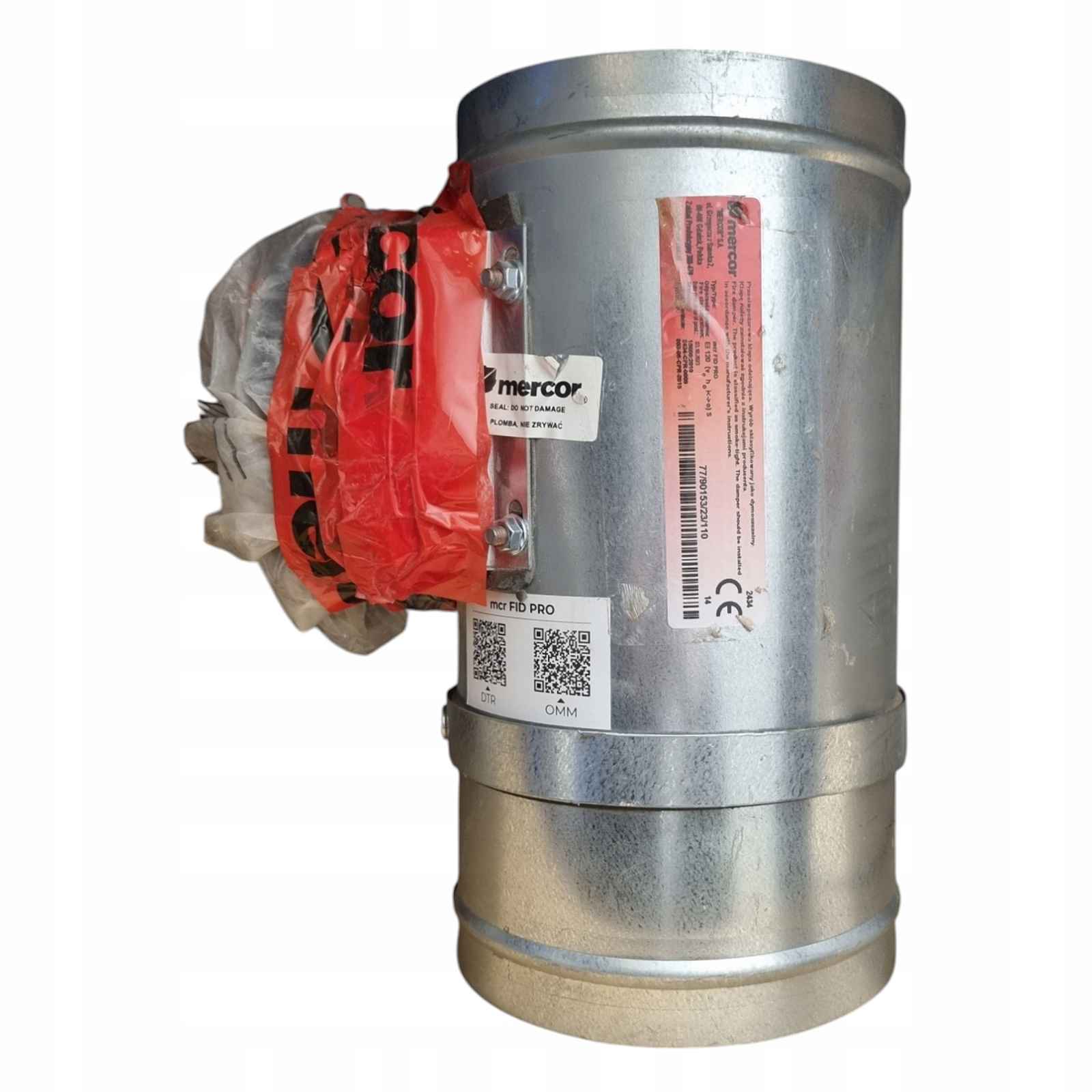Protipožární klapka Mercor Mcr Fid Pro El 120 pohon Belimo BFL230-T