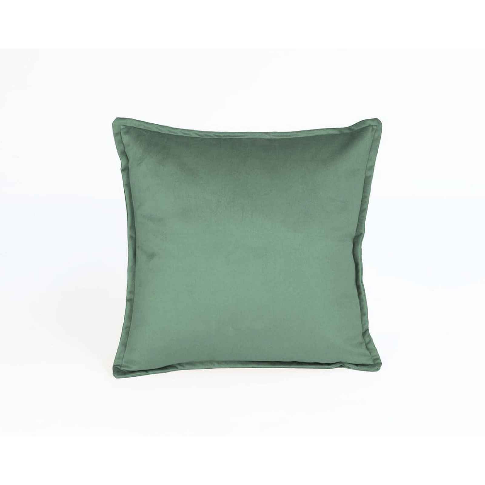 Zelený sametový polštář Velvet Atelier Aqua, 45 x 45 cm
