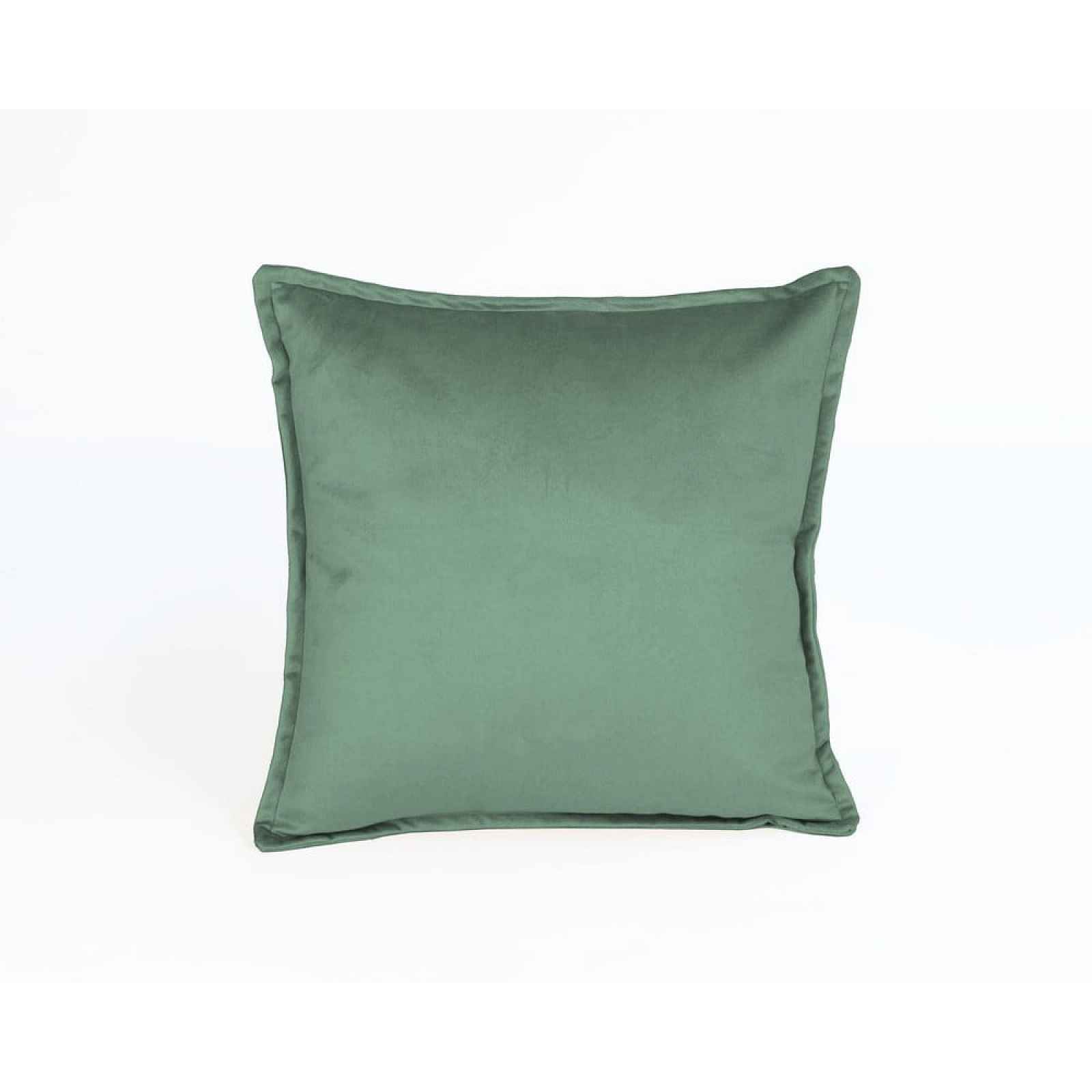 Zelený sametový polštář Velvet Atelier Aqua, 45 x 45 cm