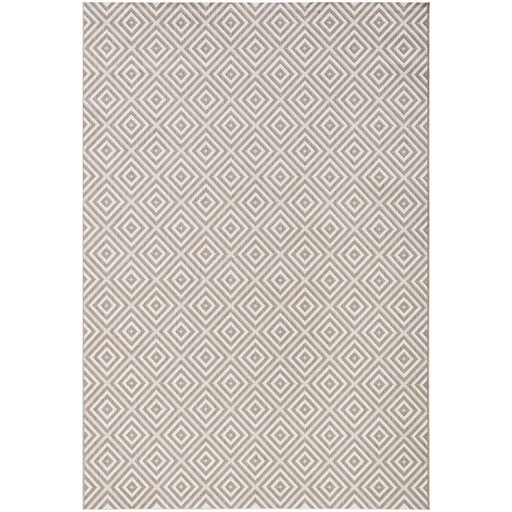Šedý koberec vhodný do exteriéru Bougari Karo, 160 x 230 cm