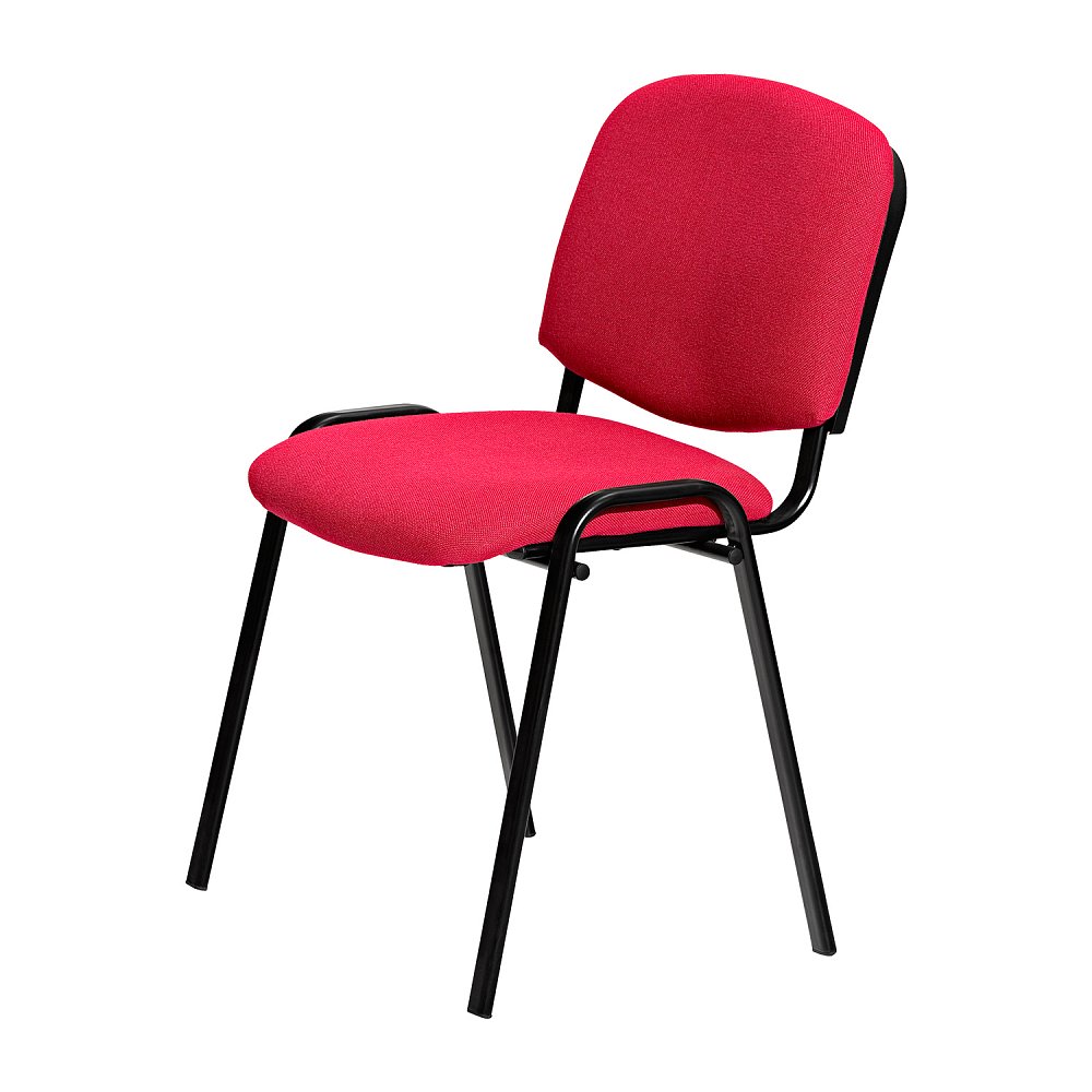 Konferenční židle VISI, červená - 53 x 42 x 80 cm