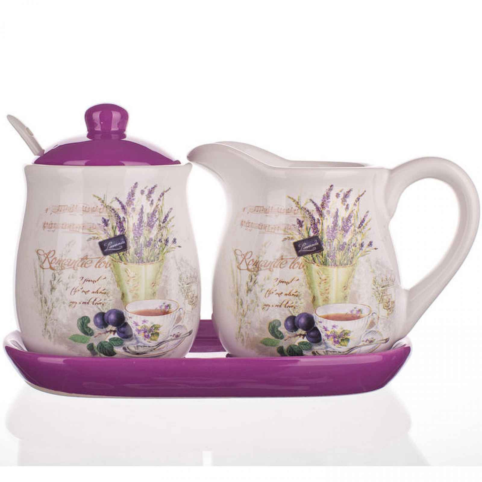 BANQUET LAVENDER 4dSet mléčenka s cukřenkou 60ZF1082-A