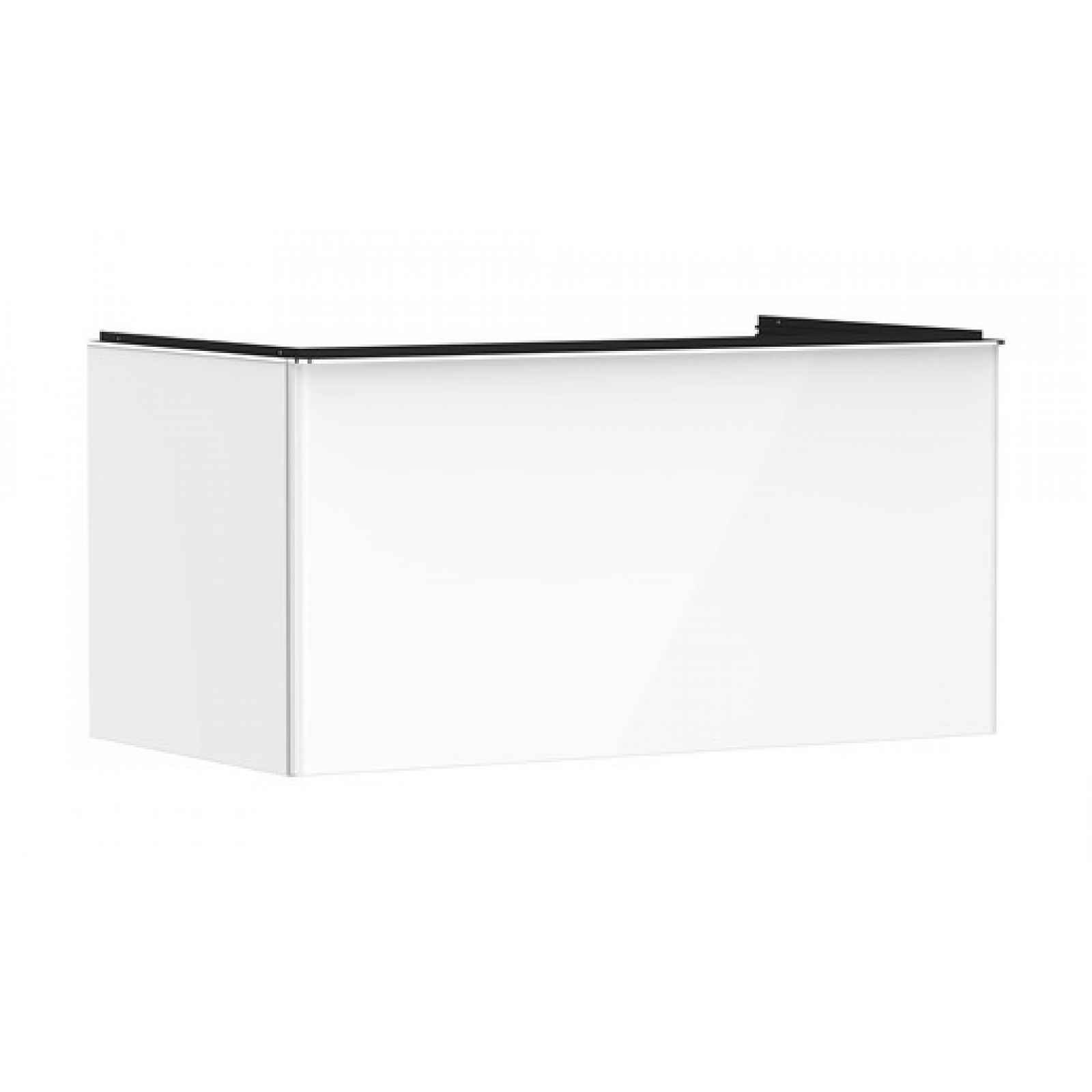 Skříňka pod umyvadlo pod desku Hansgrohe Xelu Q 98x49,5x55 cm bílá lesklá 54058000