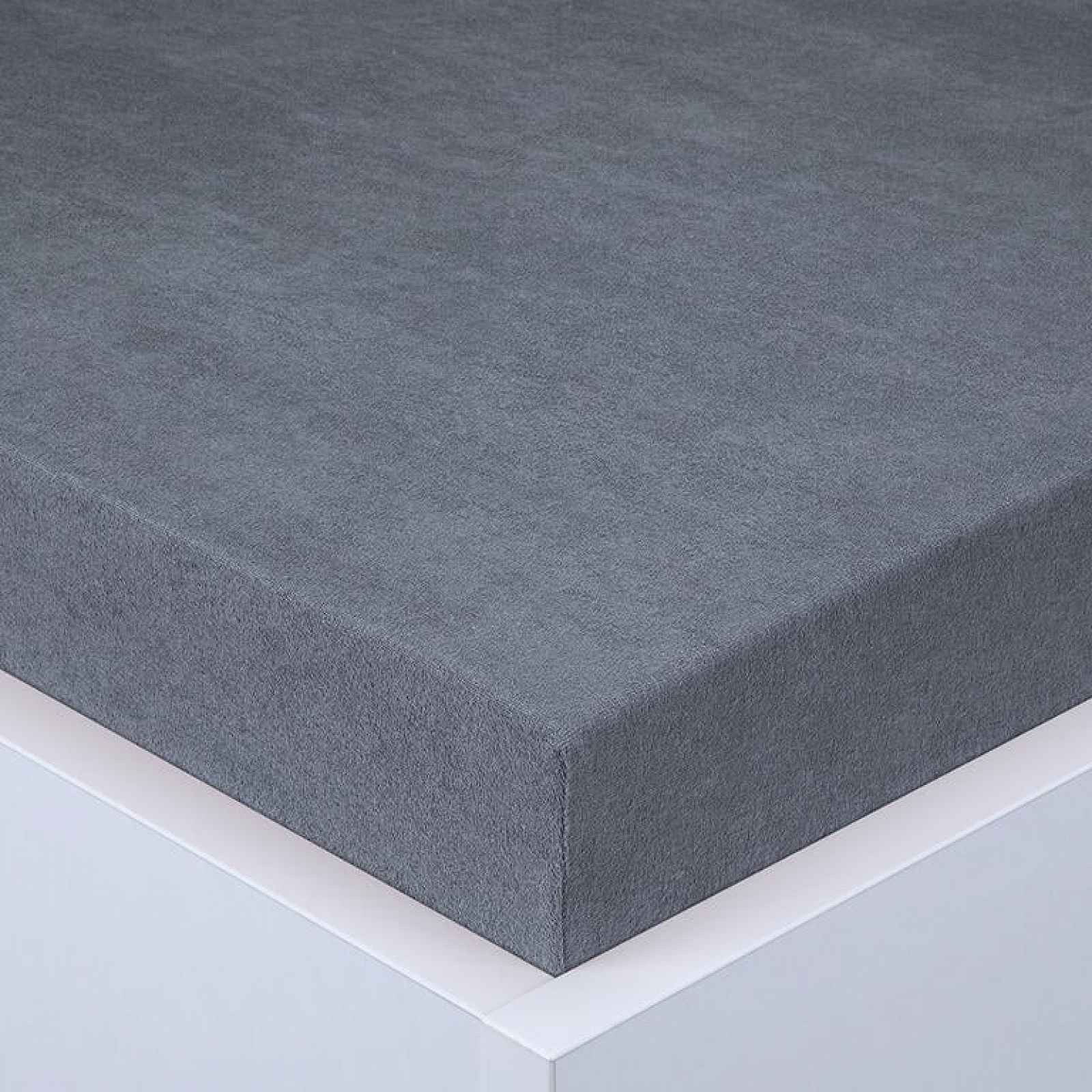 decoDoma Napínací prostěradlo froté EXCLUSIVE antracit 90 x 200 cm