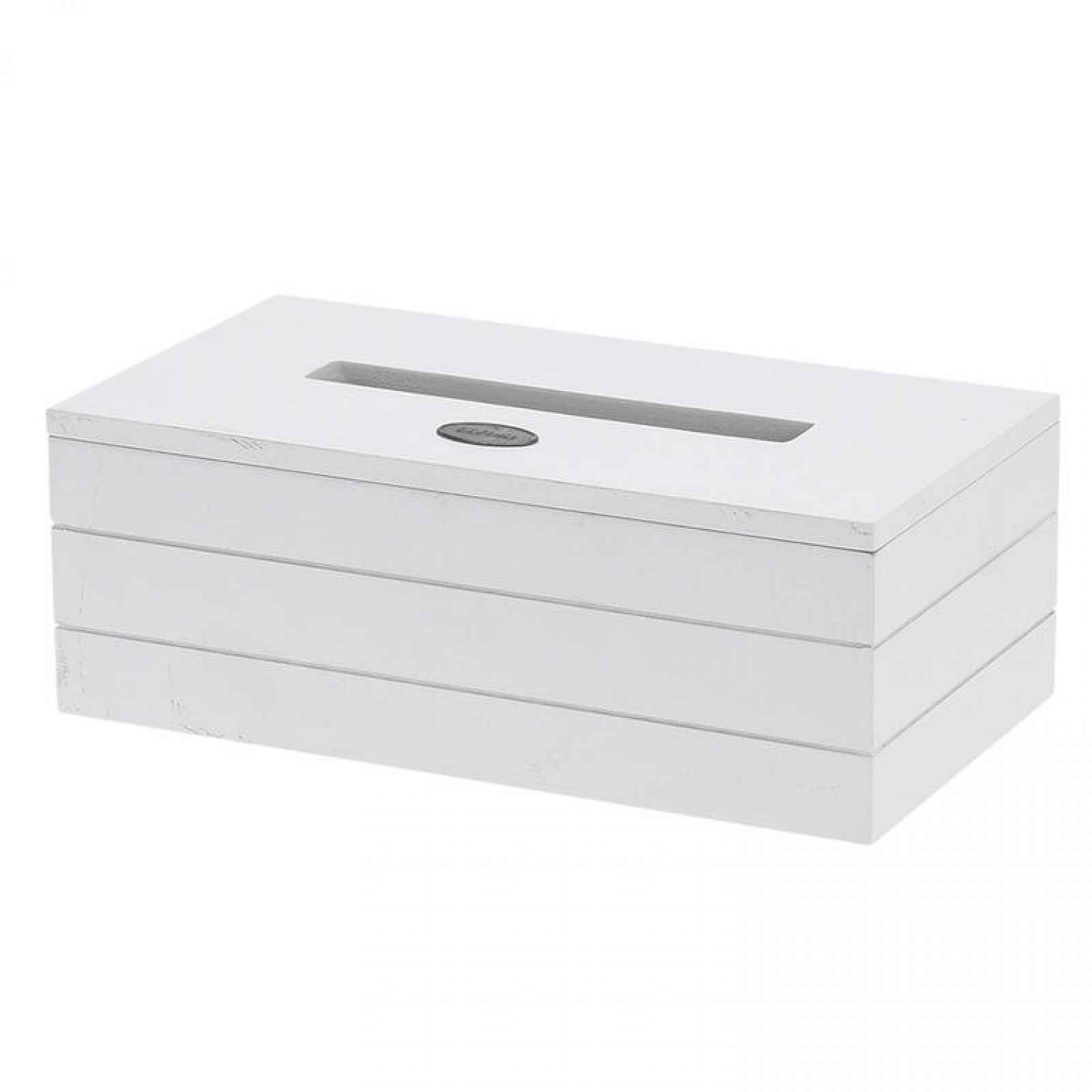 ORION Dřevěný box na papírové kapesníky bílý