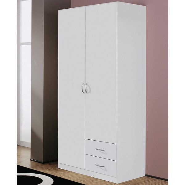 Šatní skříň Case, 91 cm, bílá