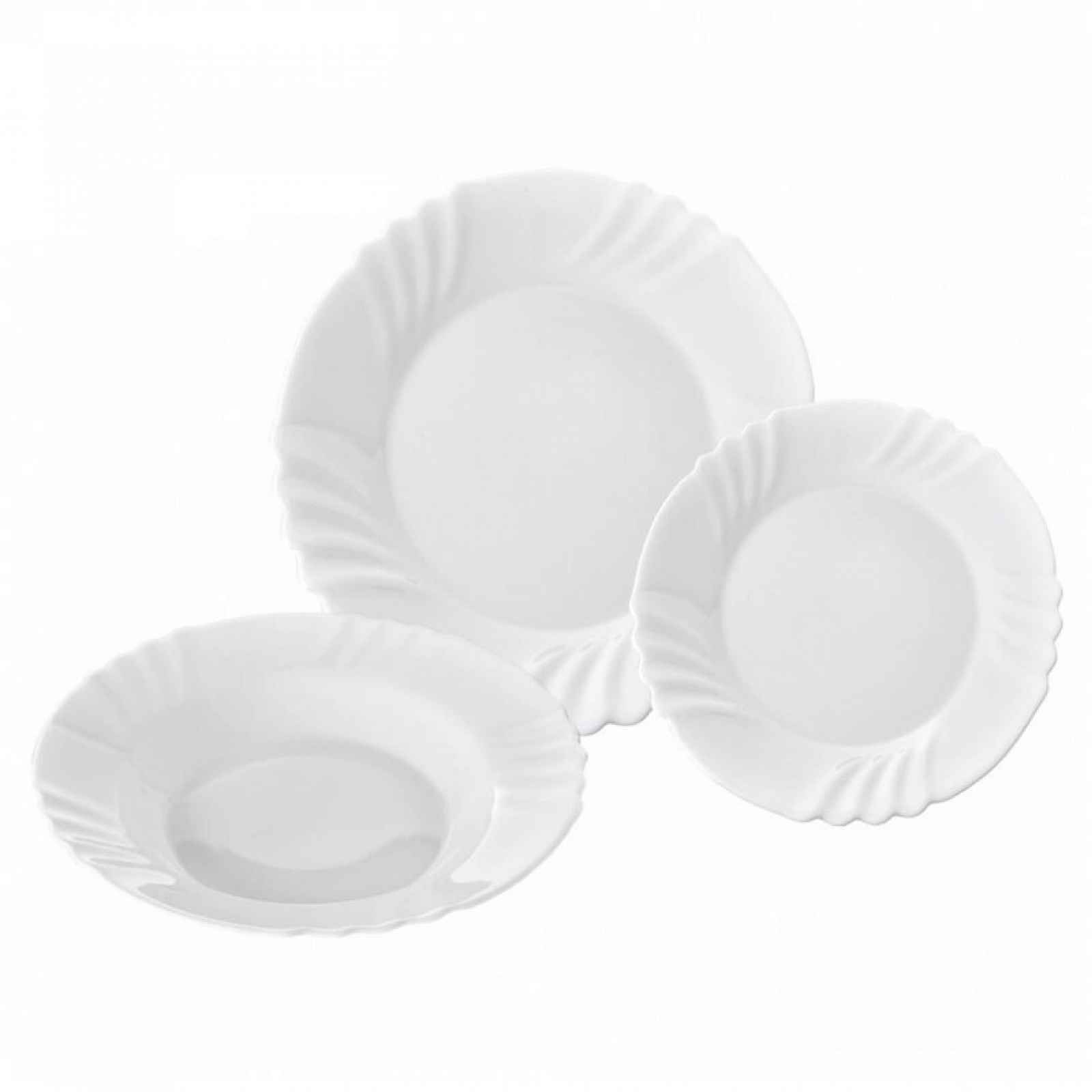 Porcelánová sada talířů Bormioli Rocco EMBO 18 ks