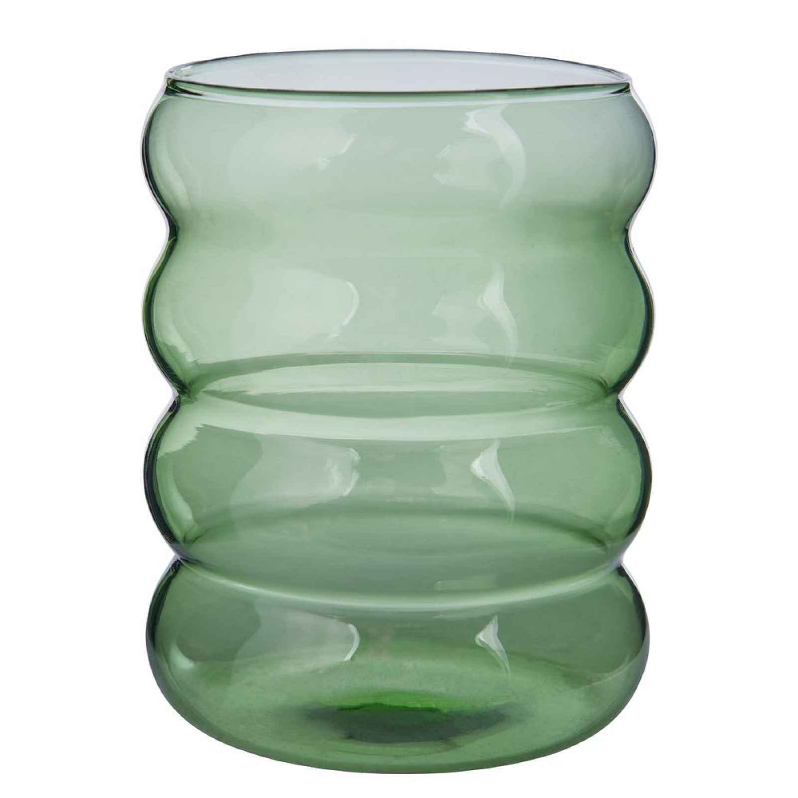 Butlers HOOP Sklenice 350 ml - zelená